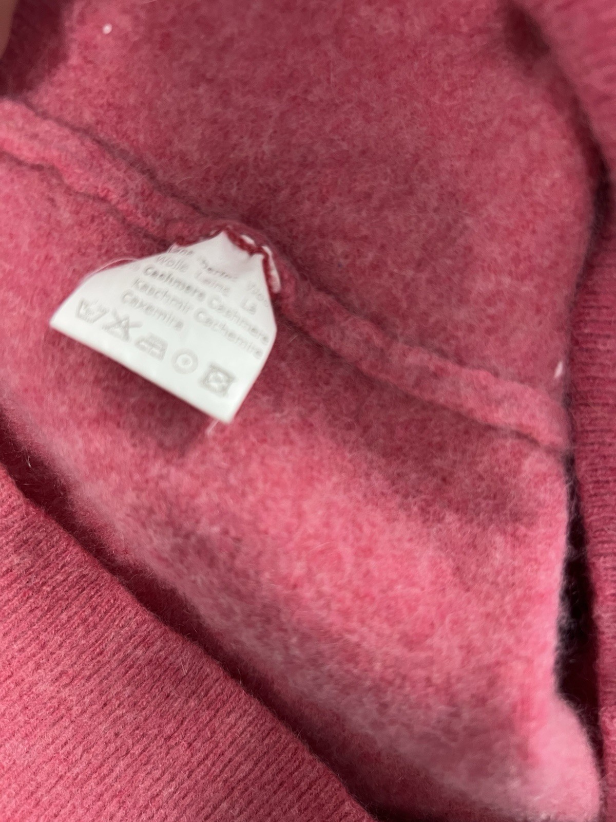 Dalmine Uomo Vintage Button Neck Sweater Medium Cashmere Wool Italy
