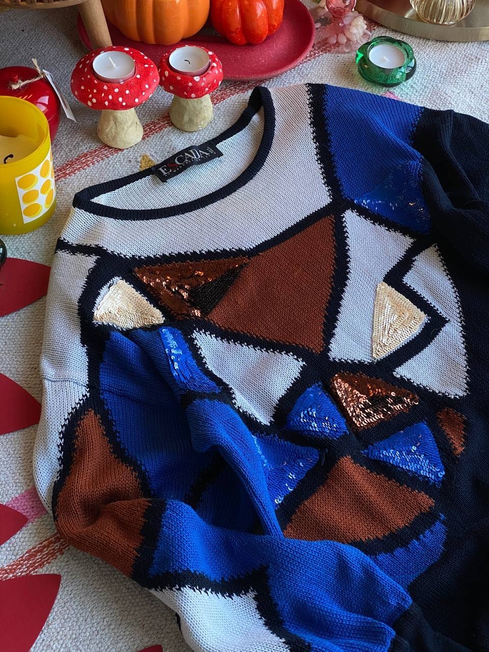 Escada by Margaretha Ley Archive Sweater, 1980s West Germany, Cotton, 36