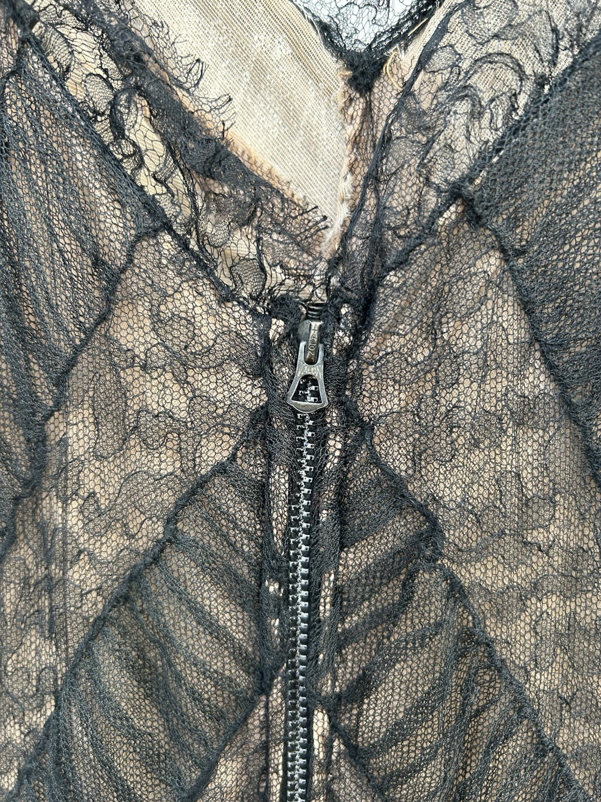 Vintage 1940’s Gown Women’s Black Lace Tutu Fit Flare Party Special Occasion