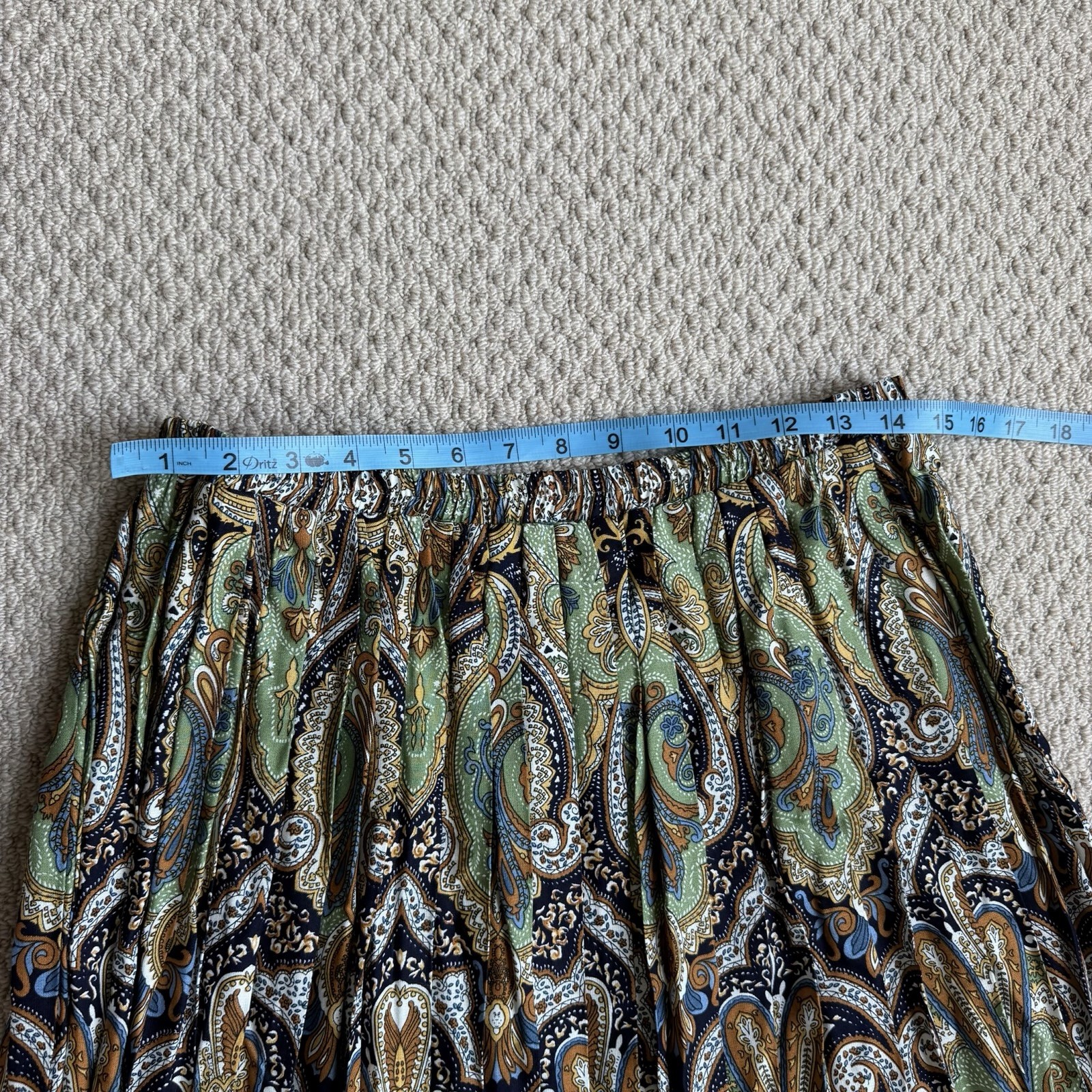 Jeffrey & Dara Vintage 3 Piece Set with Paisley Trim & Gold Buttons Size 14 NWT