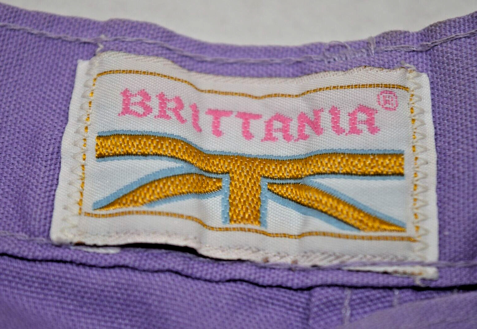 Vintage Pants Size S/M 70s Brittania Soft Lavender Purple Straight Leg High Rise