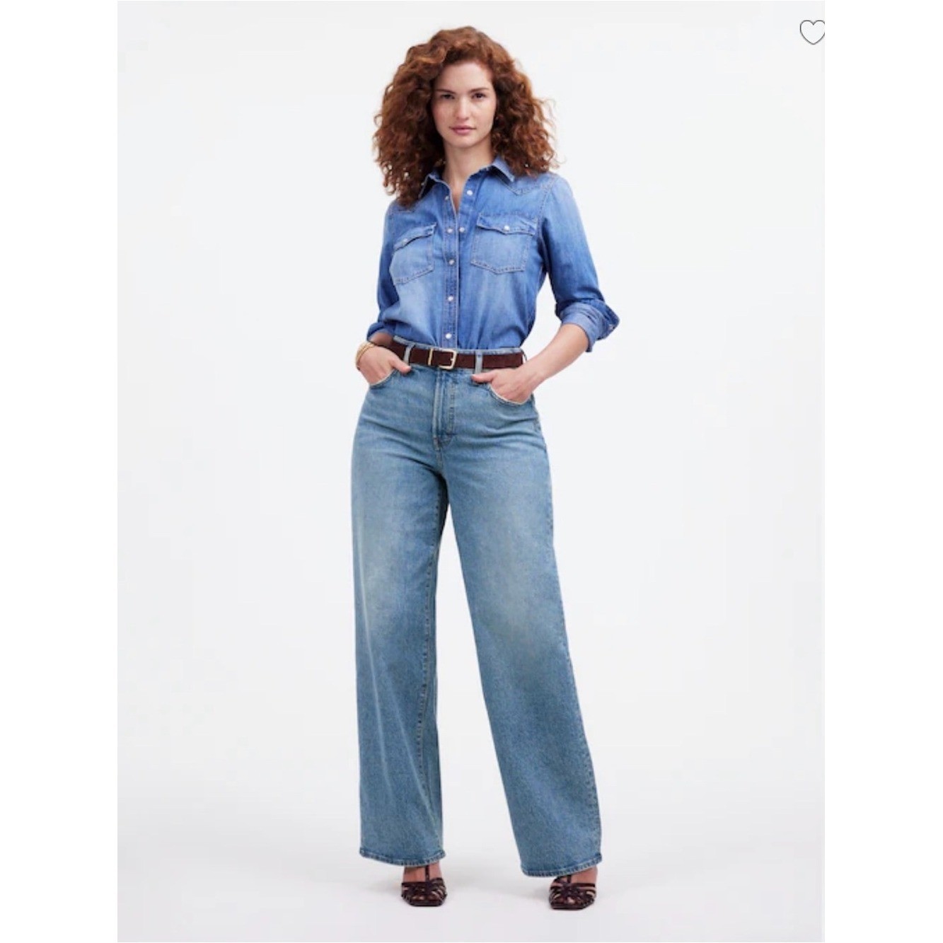 The Curvy Perfect Vintage Wide-Leg Jean – Madewell size 29