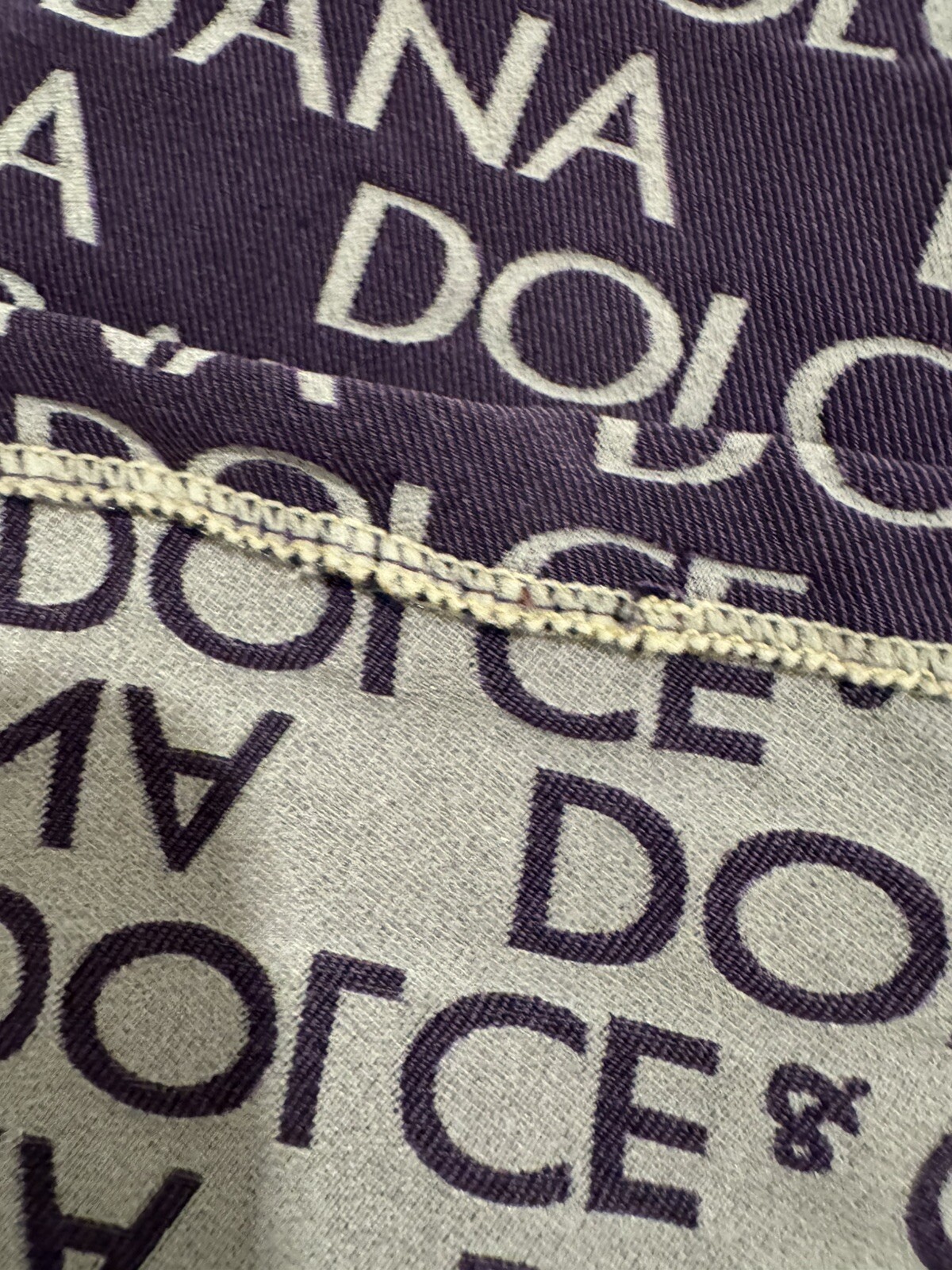 Vintage 1990s Dolce & Gabbana Logo Bodycon Dress Sz S