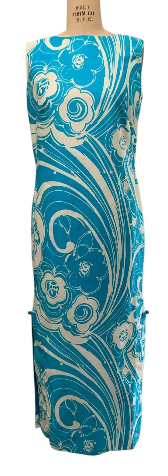STAN HICKS Vintage 60s/70s Women&rsquo;s Column Maxi Shift Tank Dress – Sz S/M