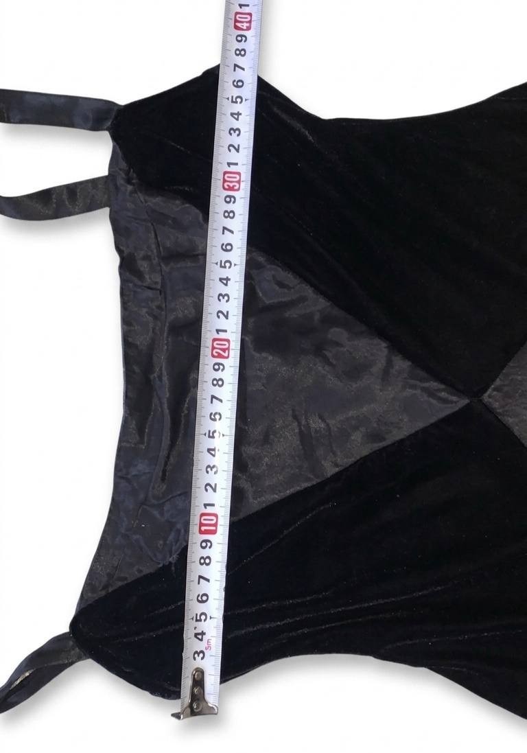 vintage 90s night way collection black velvet maxi dress size 6