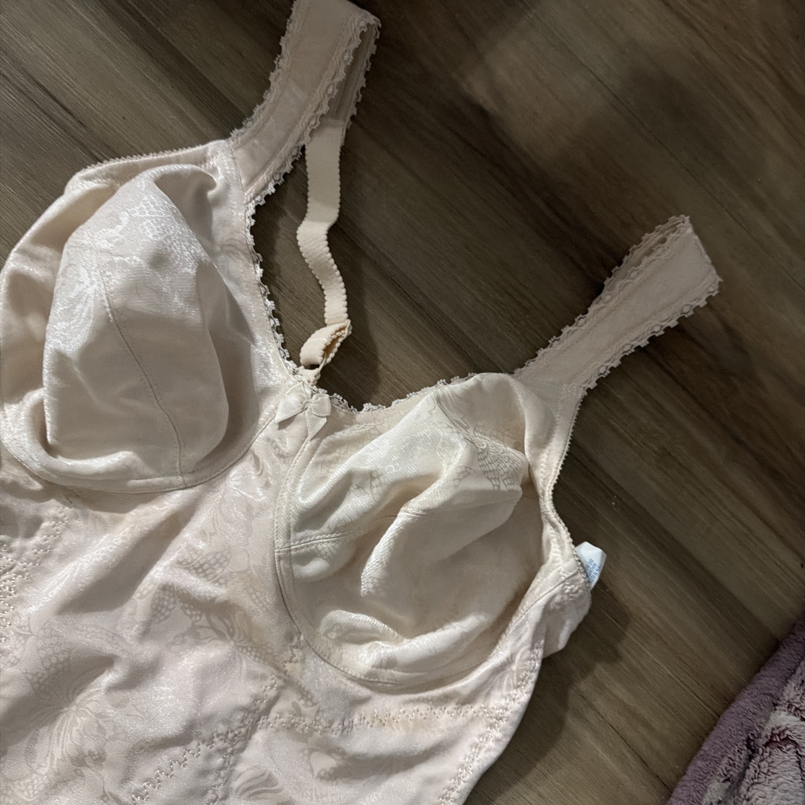 Flexees Shaping Bodysuit 36D Nylon & Lycra Ivory Old Stock Girdle 6866