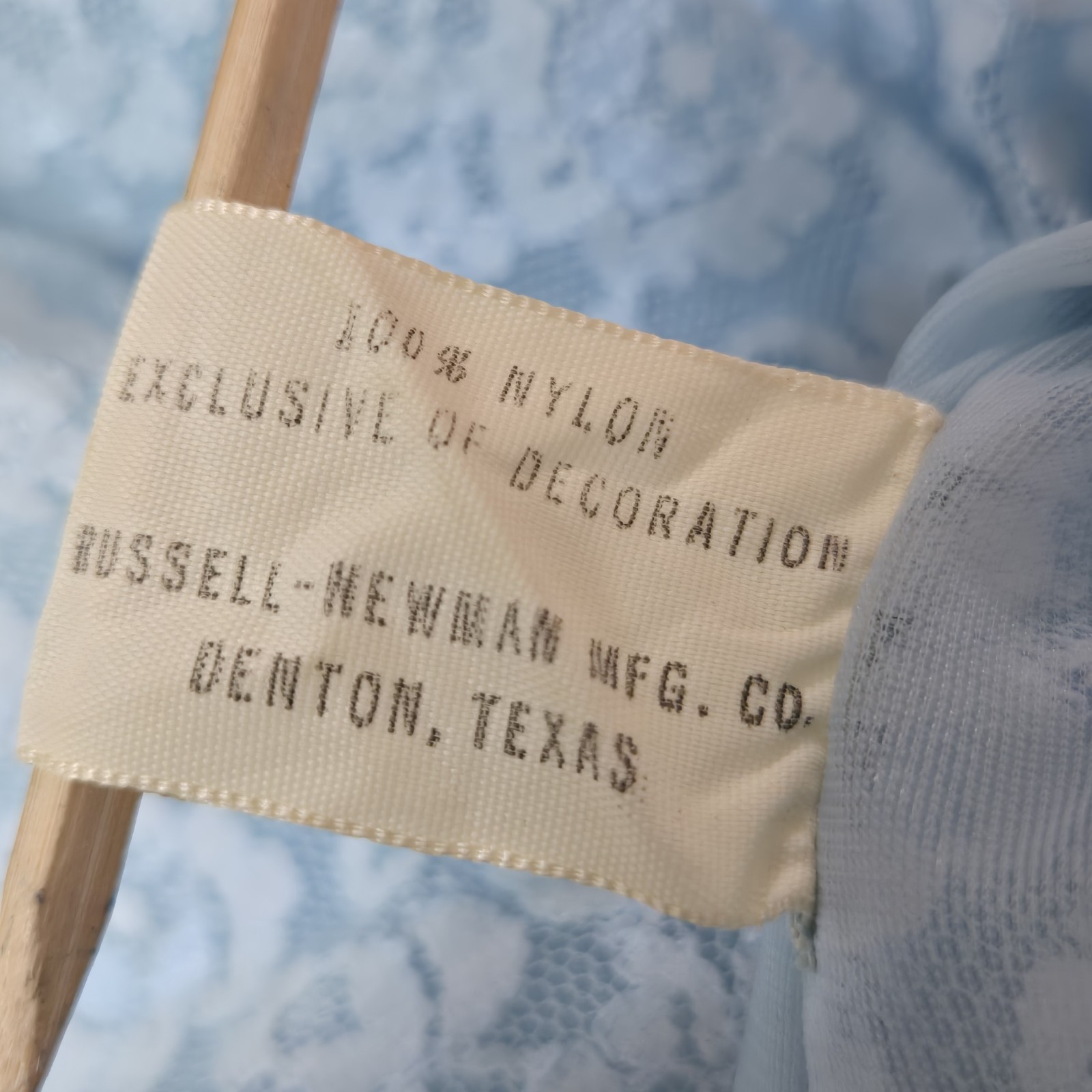 Vintage 50s Texsheen Peignoir Robe Chiffon Lace Powder Blue Size Small USA