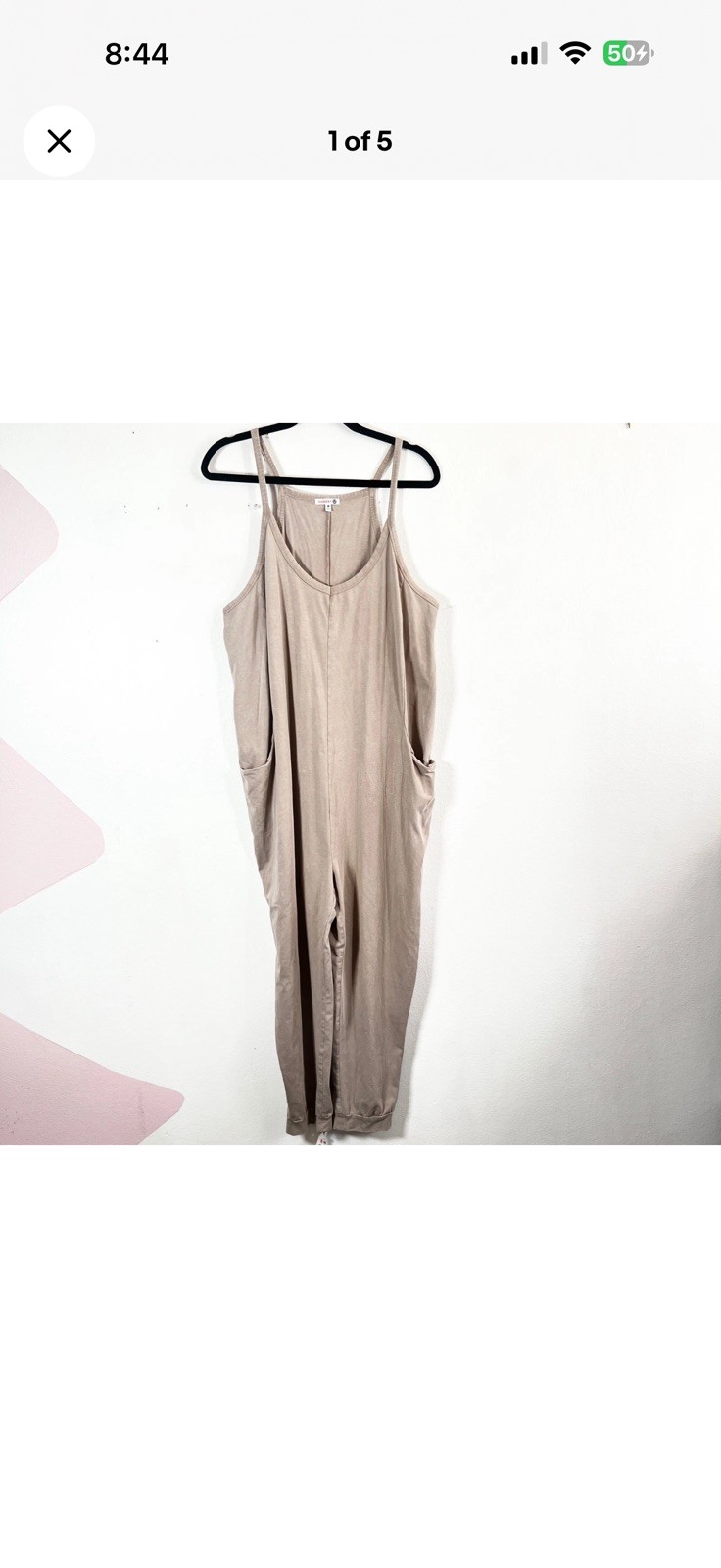 Anthropologie Sundry Slouchy Jumpsuit Size Medium Boho Festival