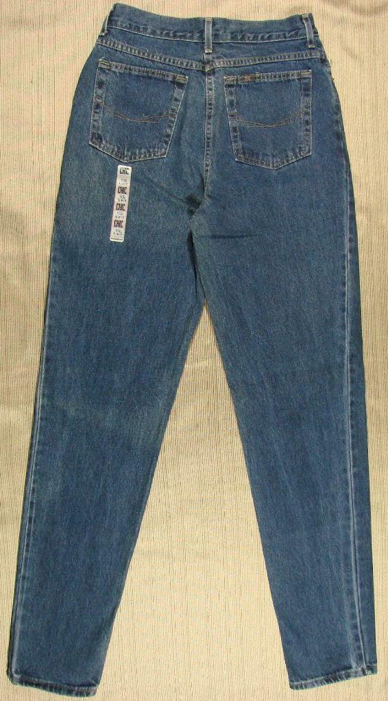 NWOT 80&rsquo;s VTG Chic Jeans High Waist peg leg 11 Tall 28 waist x 33 inseam Slim
