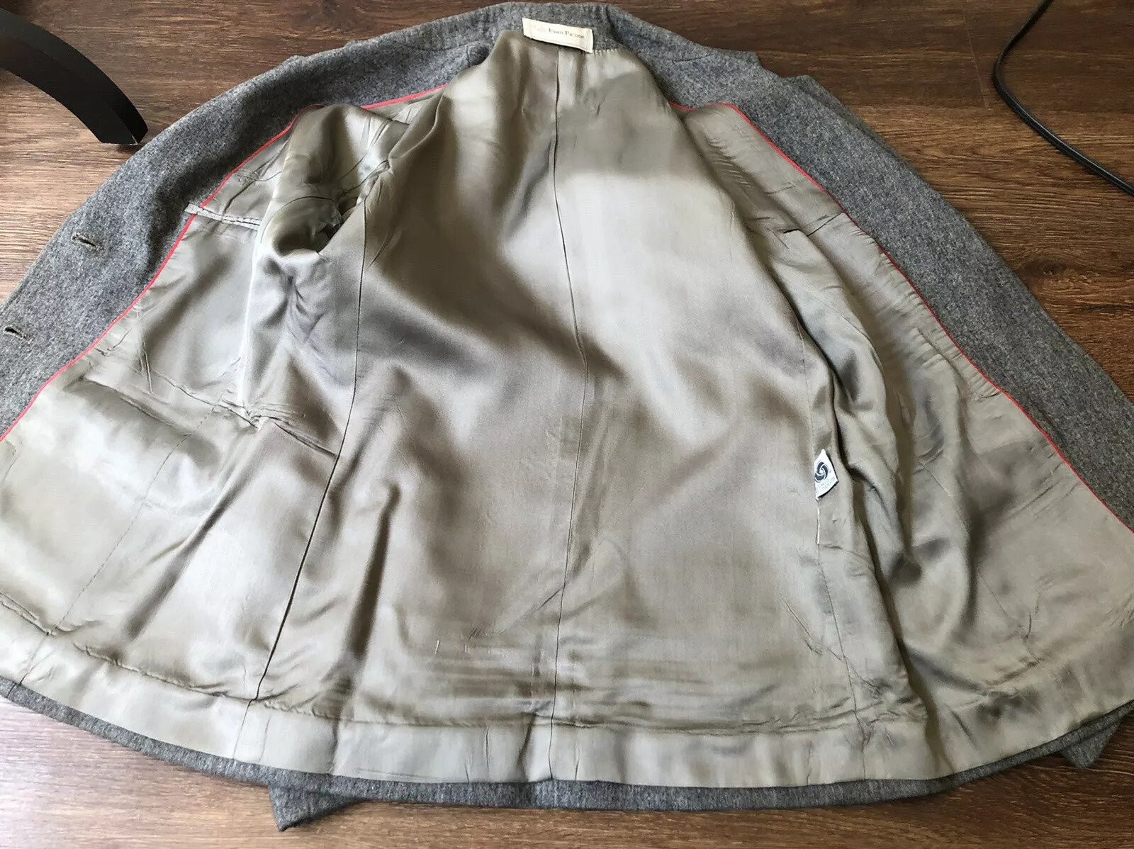 Vintage &rsquo;80s Evan Picone Classic Heathered Gray Blazer Dark Academia Preppy S/M