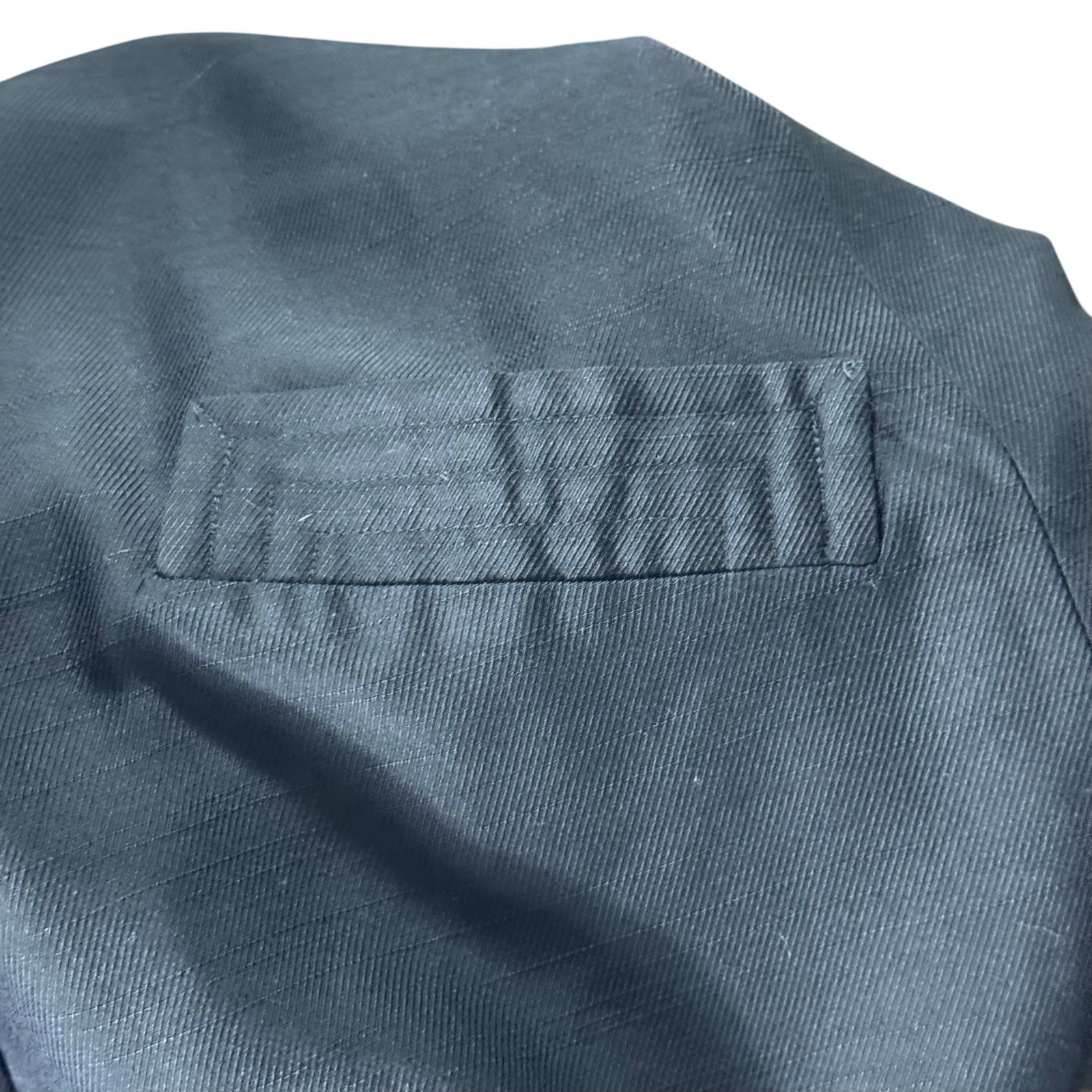 1950’s Black Faille Cocoon Coat Elegant Split Mandarin Collar Dolman Sleeve