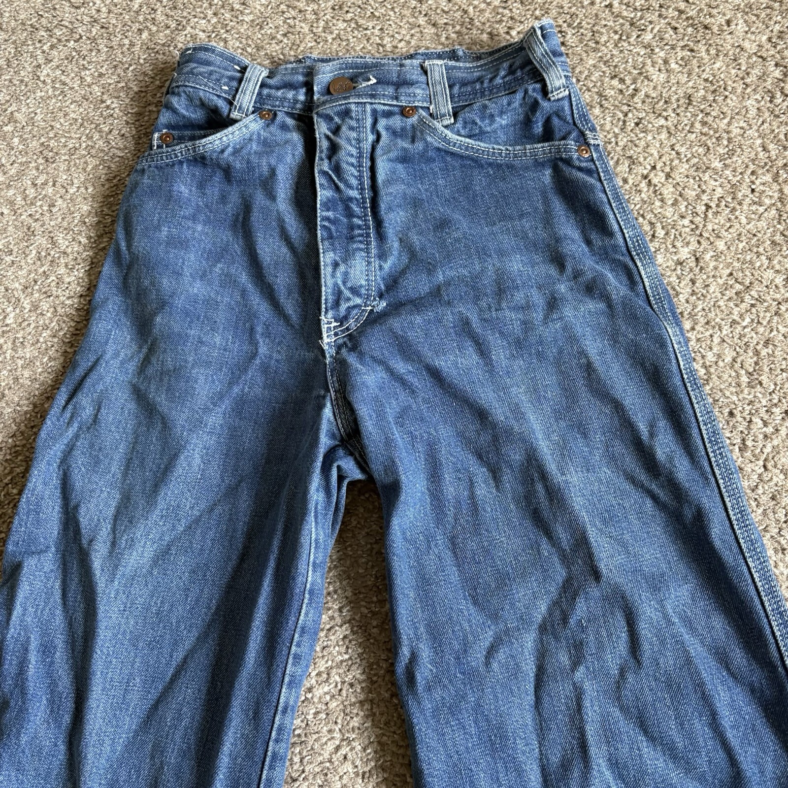 70s San Francisco Riding Gear Flared Buckle Back Jeans Women’s 25×34