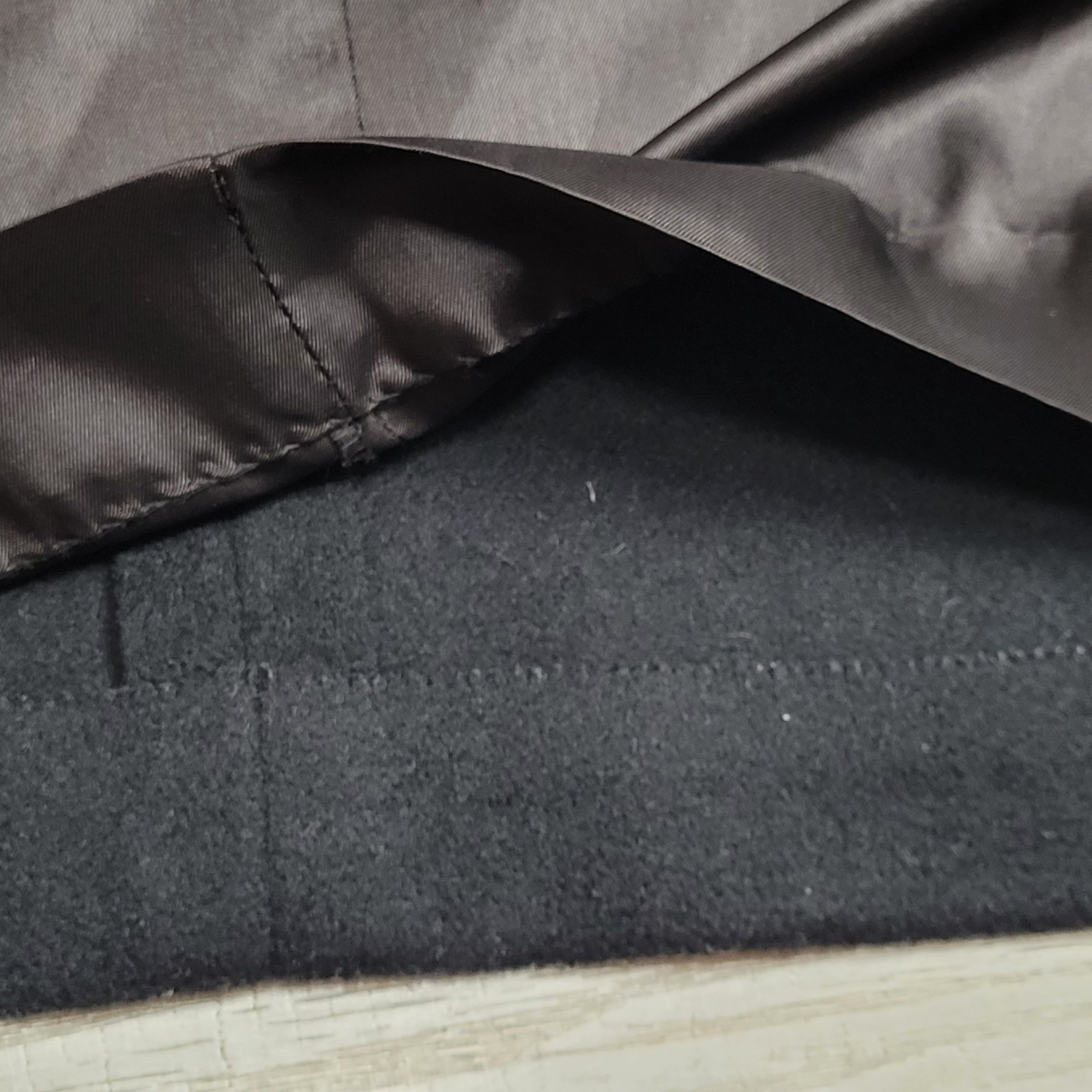 VTG A. Sachs Perlette Wool Overcoat Womens Shawl Collar L/XL Wool Black 80-90&rsquo;s