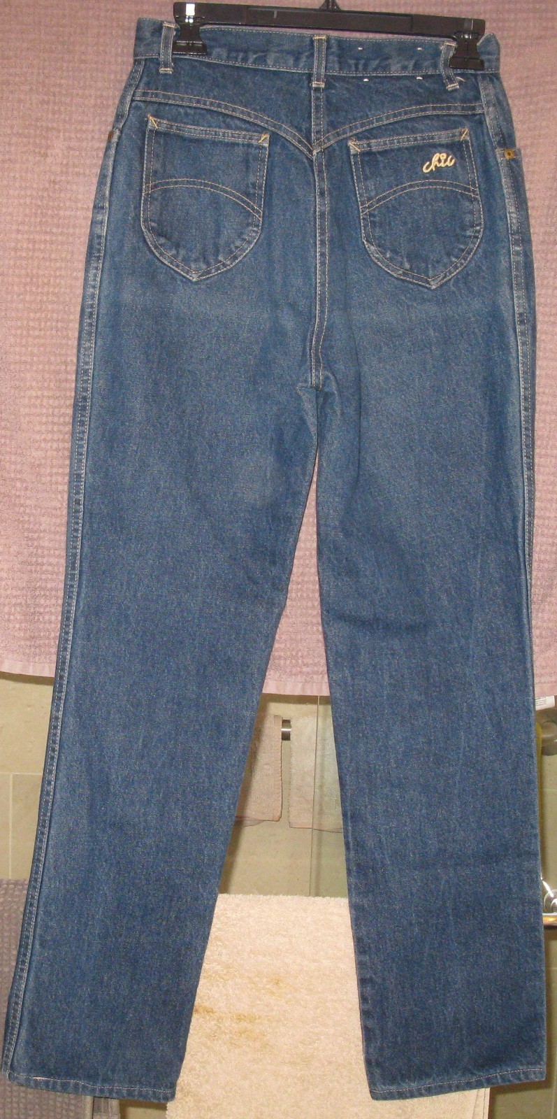 Vintage 1980&rsquo;s era Chic regular length dark wash jeans women&rsquo;s size 10/11