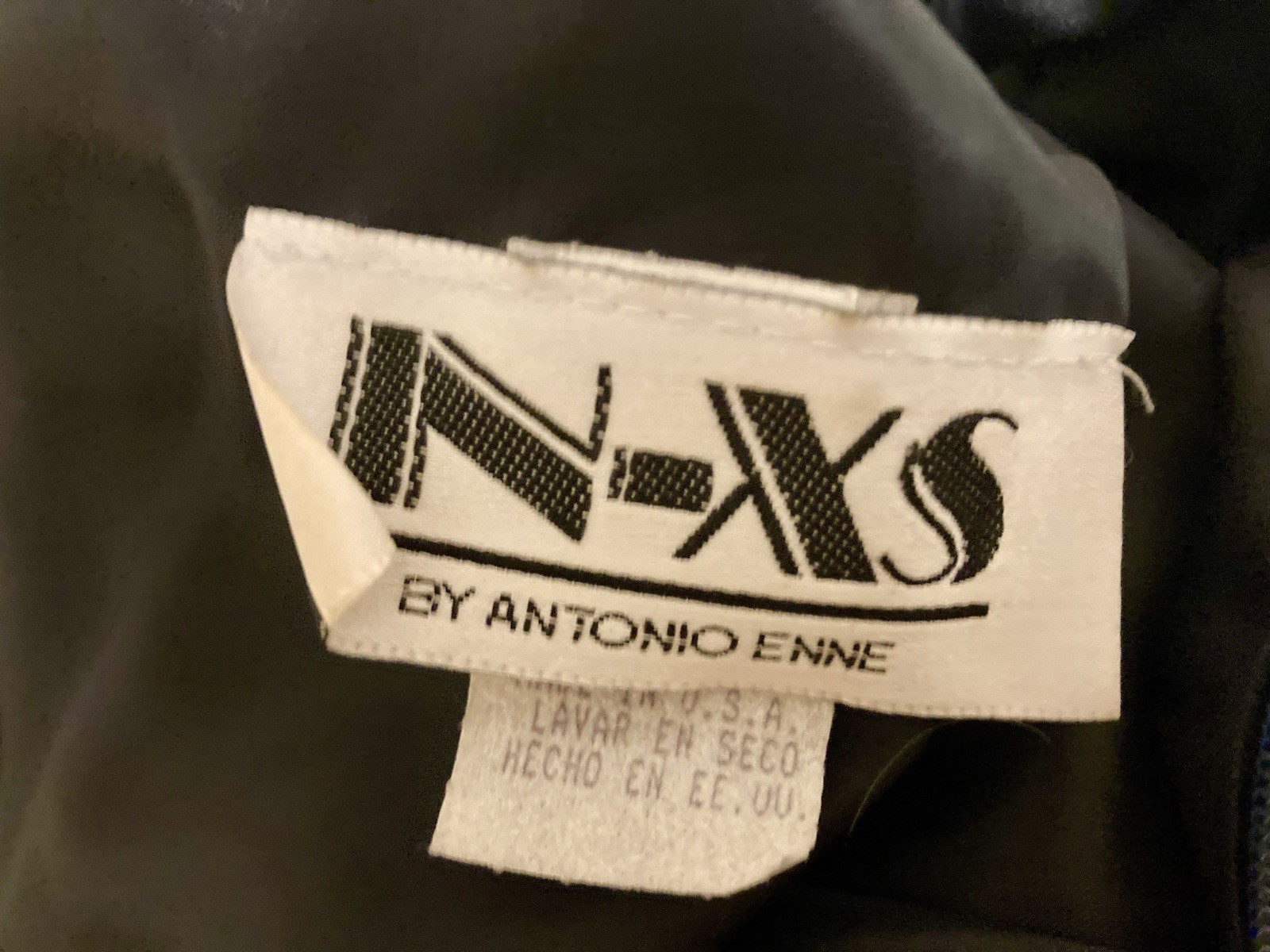 VTG 90’s INXS Navy Minimalist Column Maxi Dress SZ M (9/10)