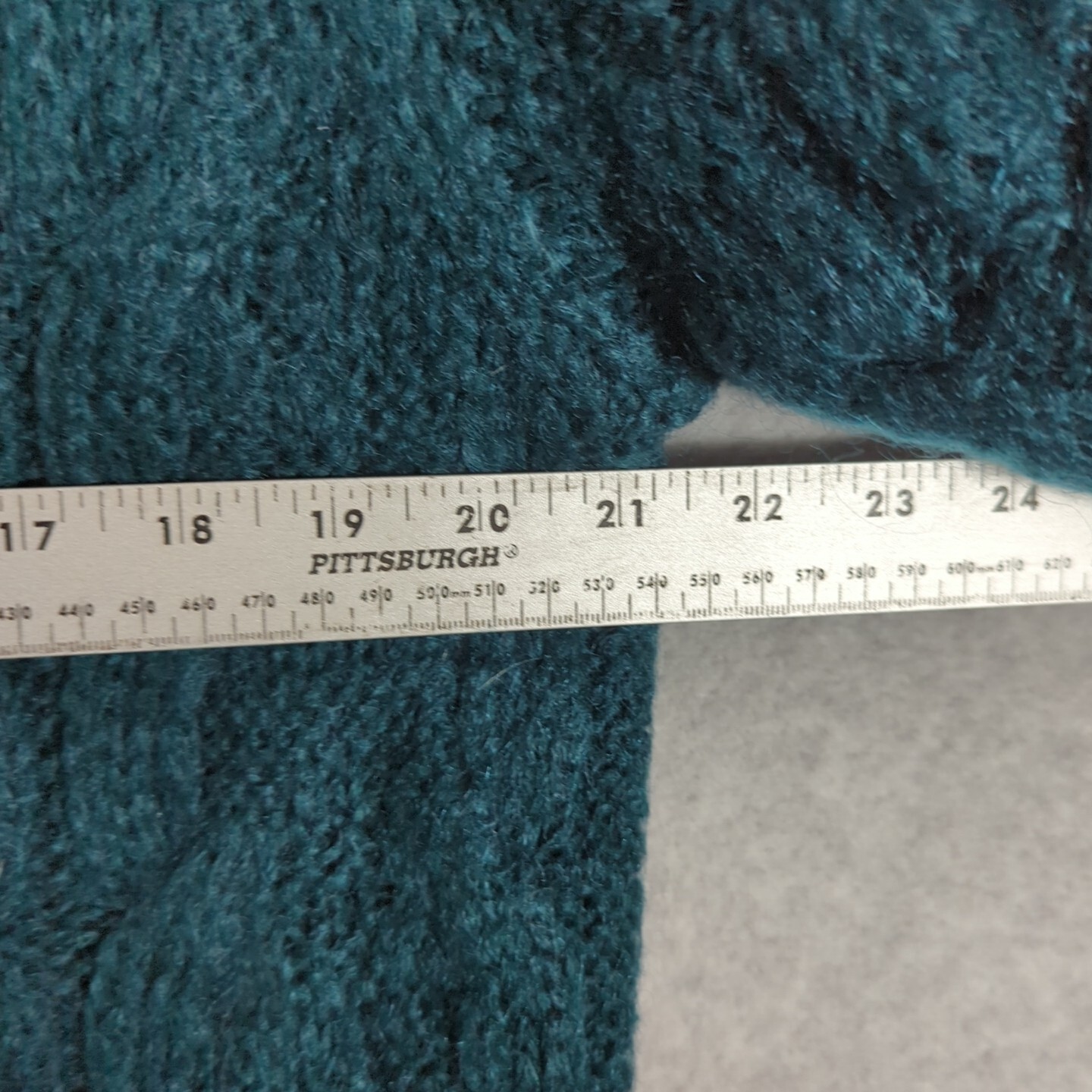 80&rsquo;s Compagnie Internationale Express Teal Fuzzy Mohair OVERSIZE Sweater M Retro
