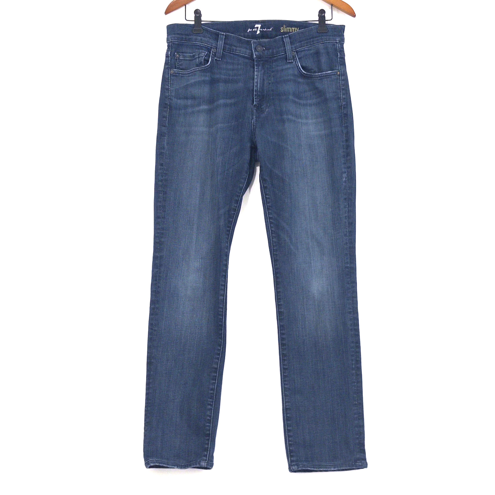 7 For All Mankind Men&rsquo;s Slimmy Straight Leg Jeans Dark Wash