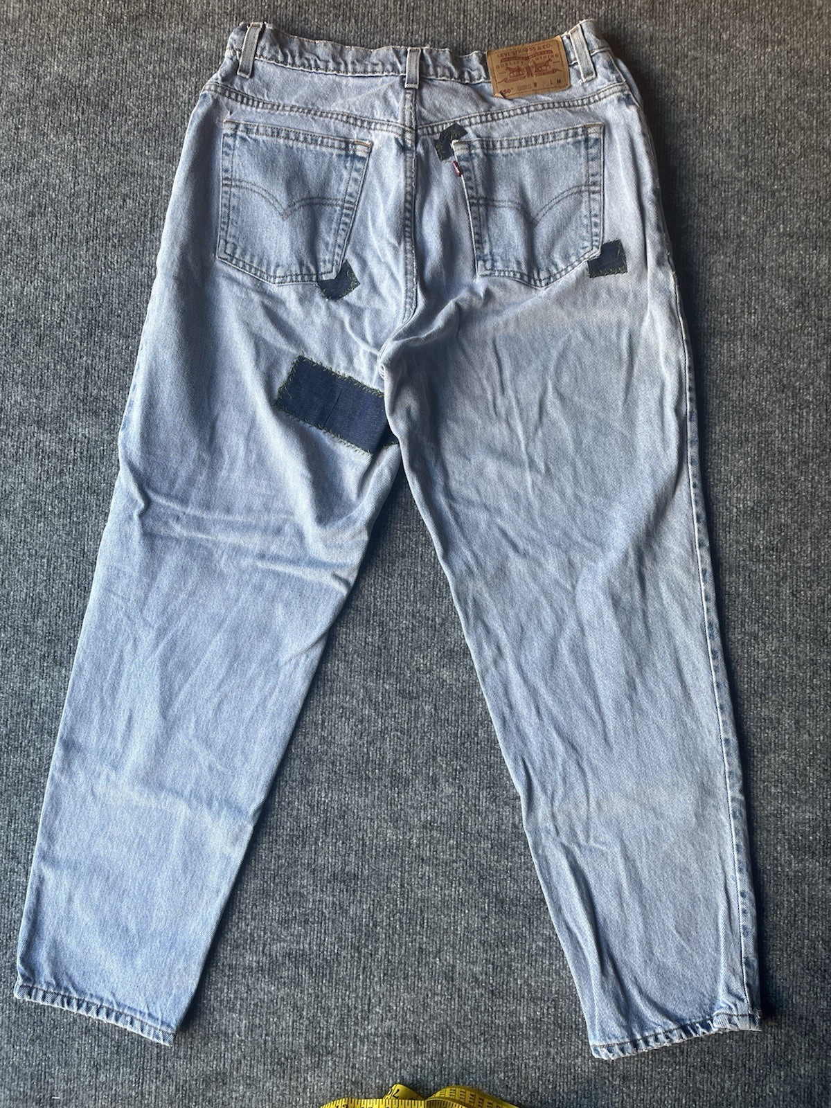 Vintage 90s Levi&rsquo;s 550 Relaxed fit Jeans Women’s Size 16 Reg 34×30 Patchwork