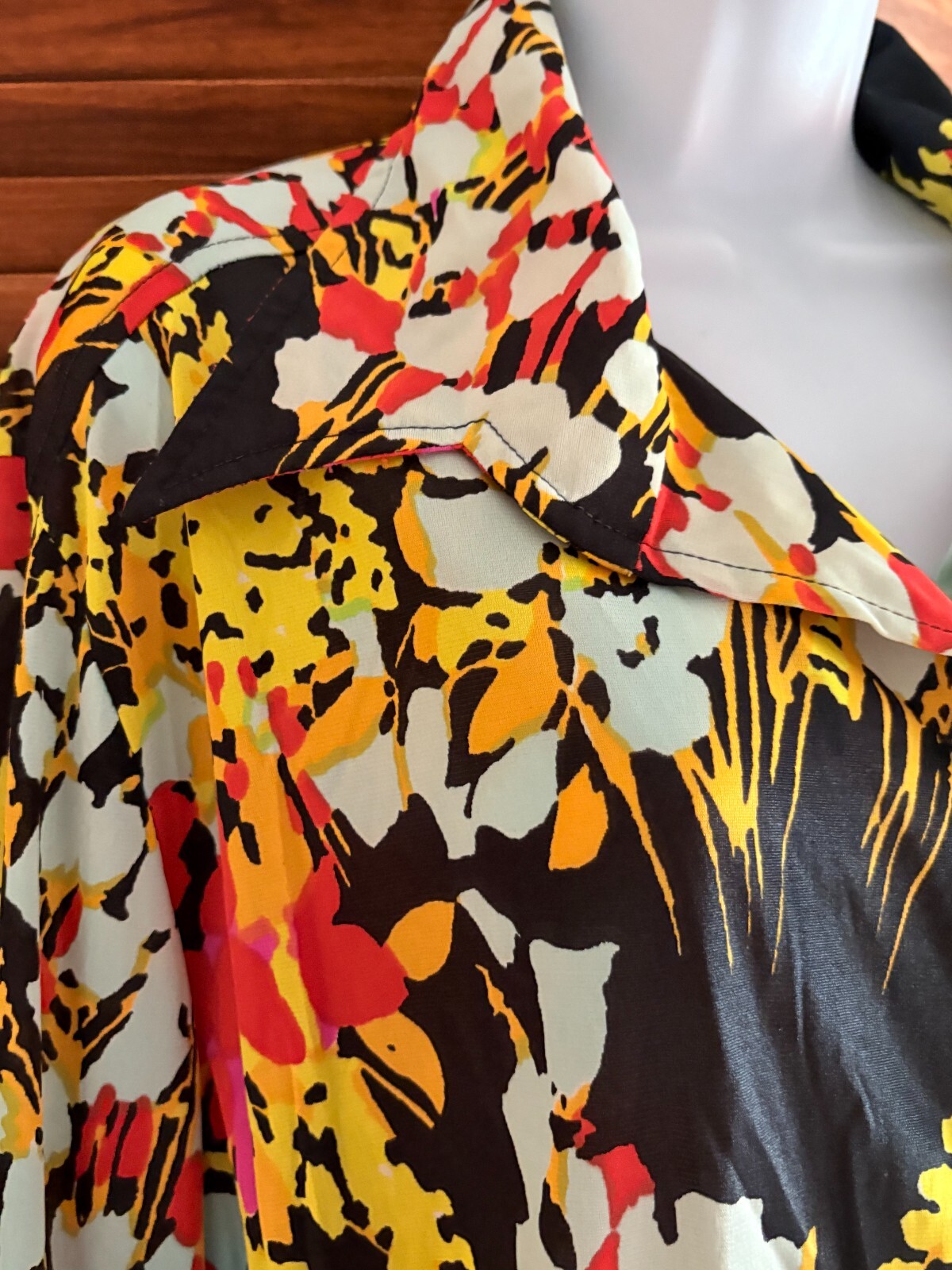 Vintage Shamis Floral Button Down 1970&rsquo;s M/L