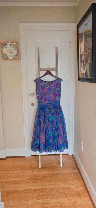 Vintage 1950s Jerry Gilden floral dress