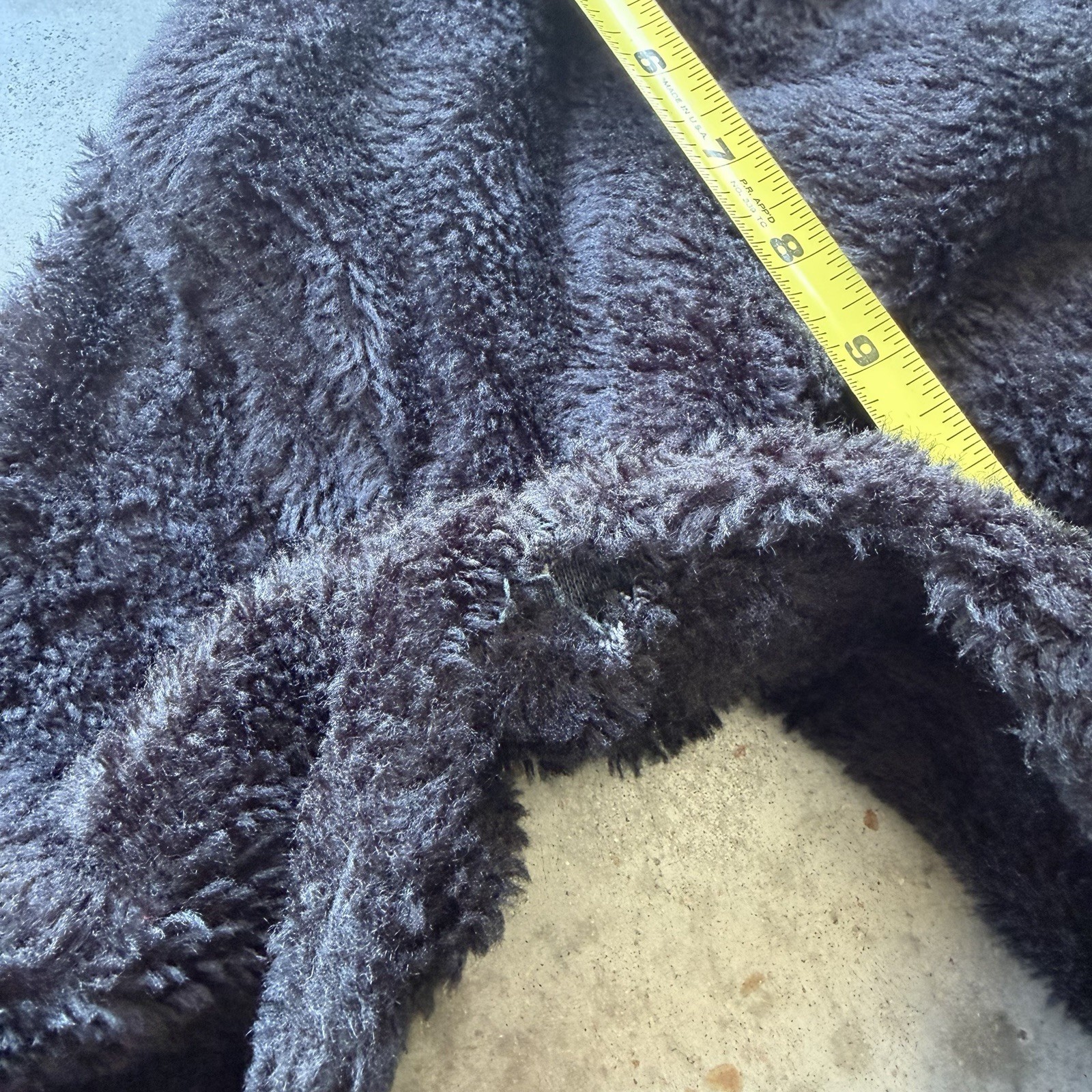Vintage 60s Black Fuzzy Acrylic Women’s Cropped Shawl Pullover Size Small