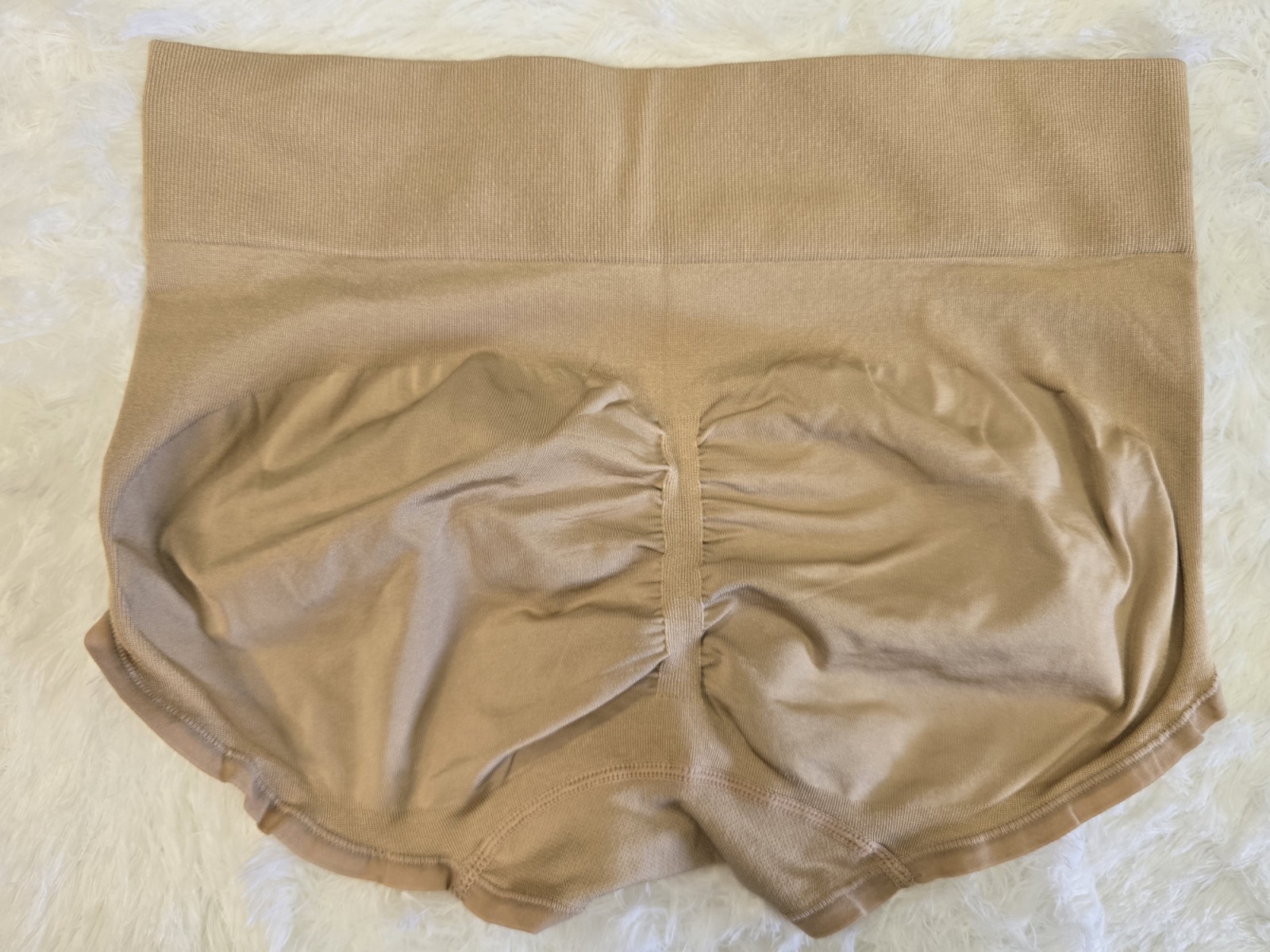 Vintage Vanity Fair Nylon Beige Booty Short Panties Size 11 4XL