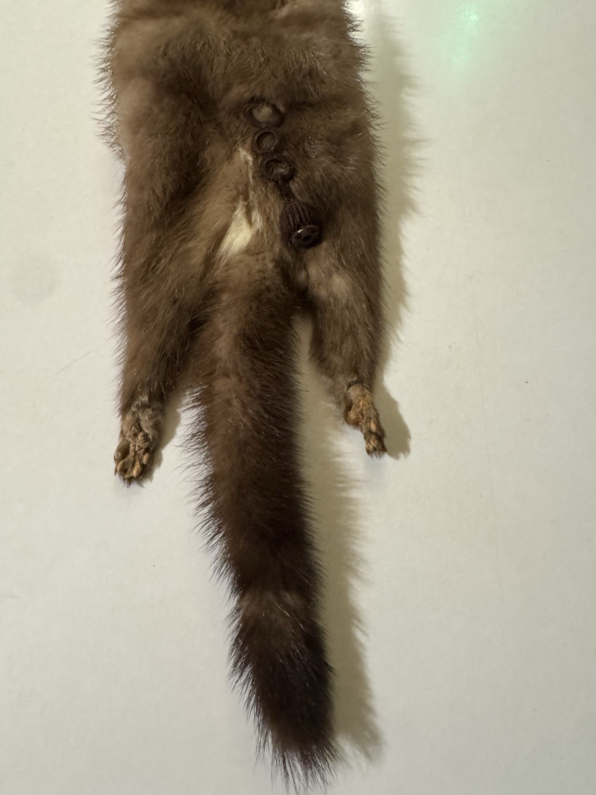 1930-40’s Mink stole Double Headed Clip On