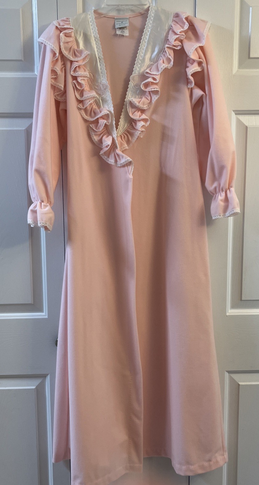 Vintage Gilligan O’Malley Robe Houserobe Pink Bows Petite Size 2-4