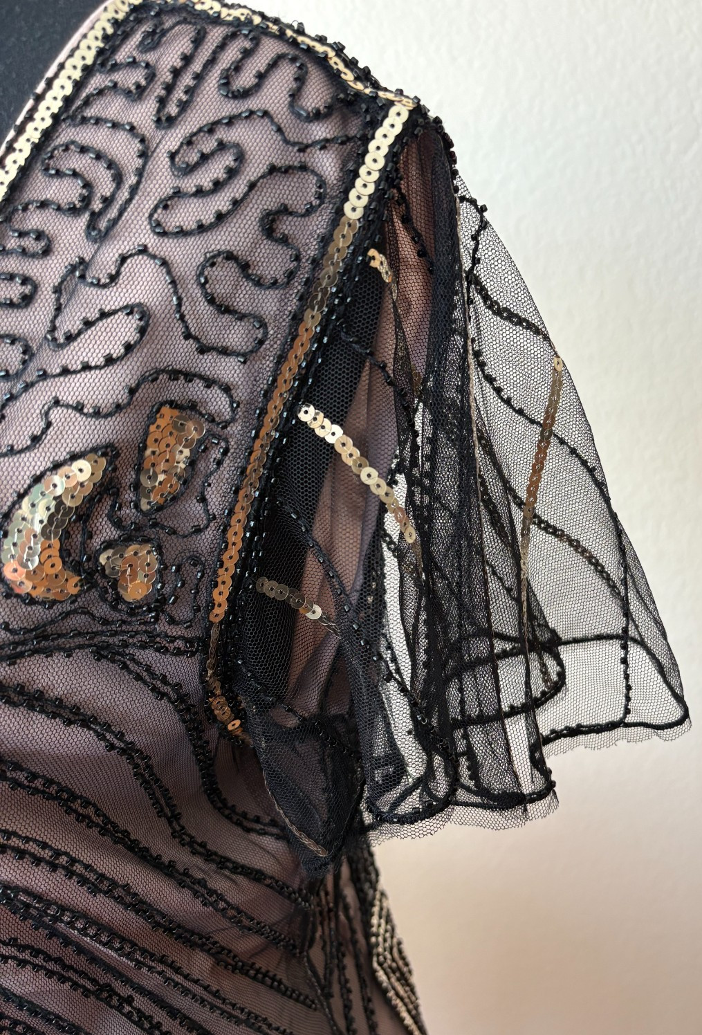 1920s Flapper Beaded Sequin Dress Art Deco Great Gatsby / Party / Event XL