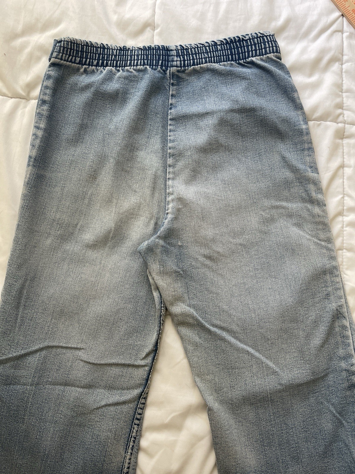 Vintage 70s Wrangler Flared Sanforized Bellbottom Jeans 27×27 Faded Western USA
