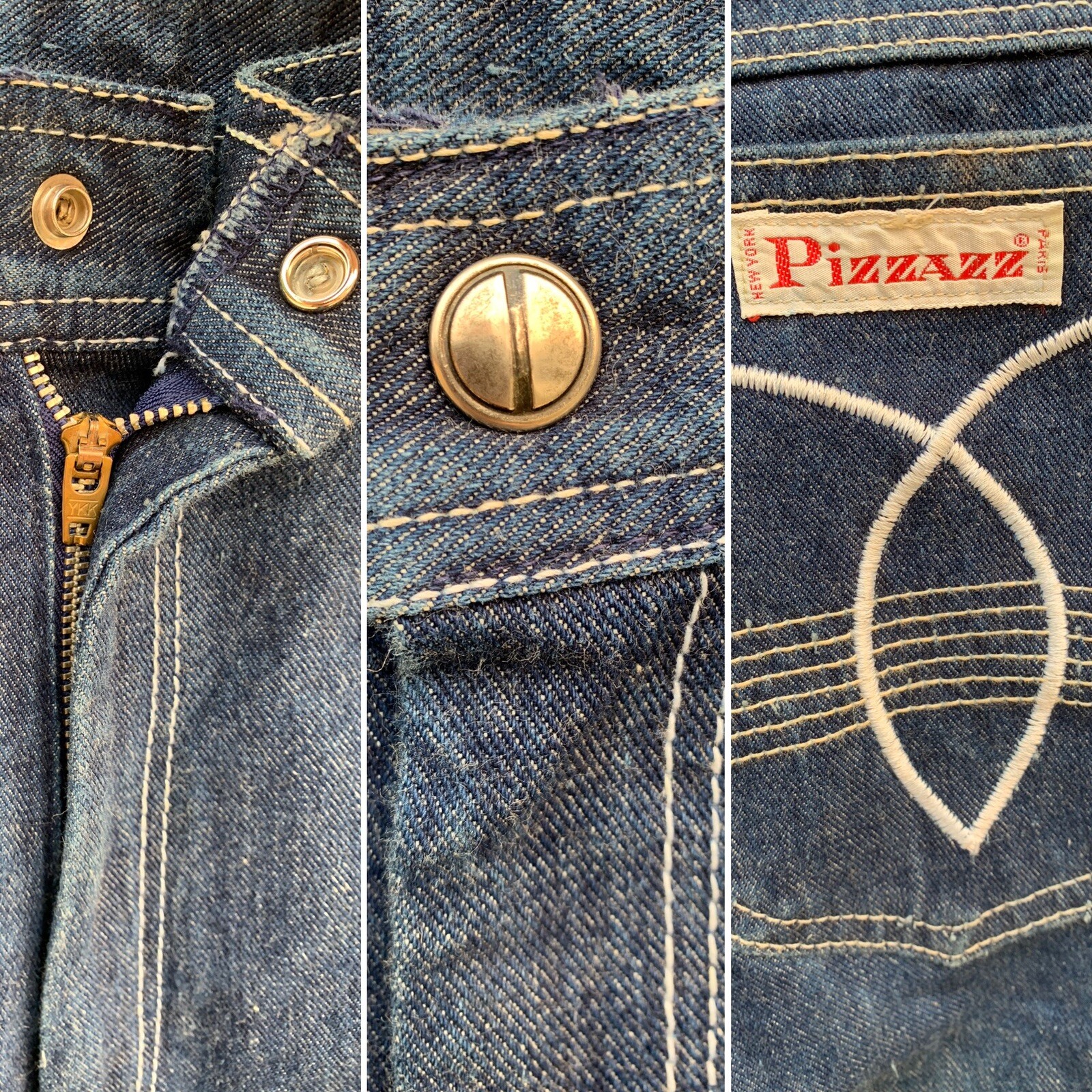 Vintage Pizzazz New York Paris Jeans High Waist 12 28 in Waist 70s 80s
