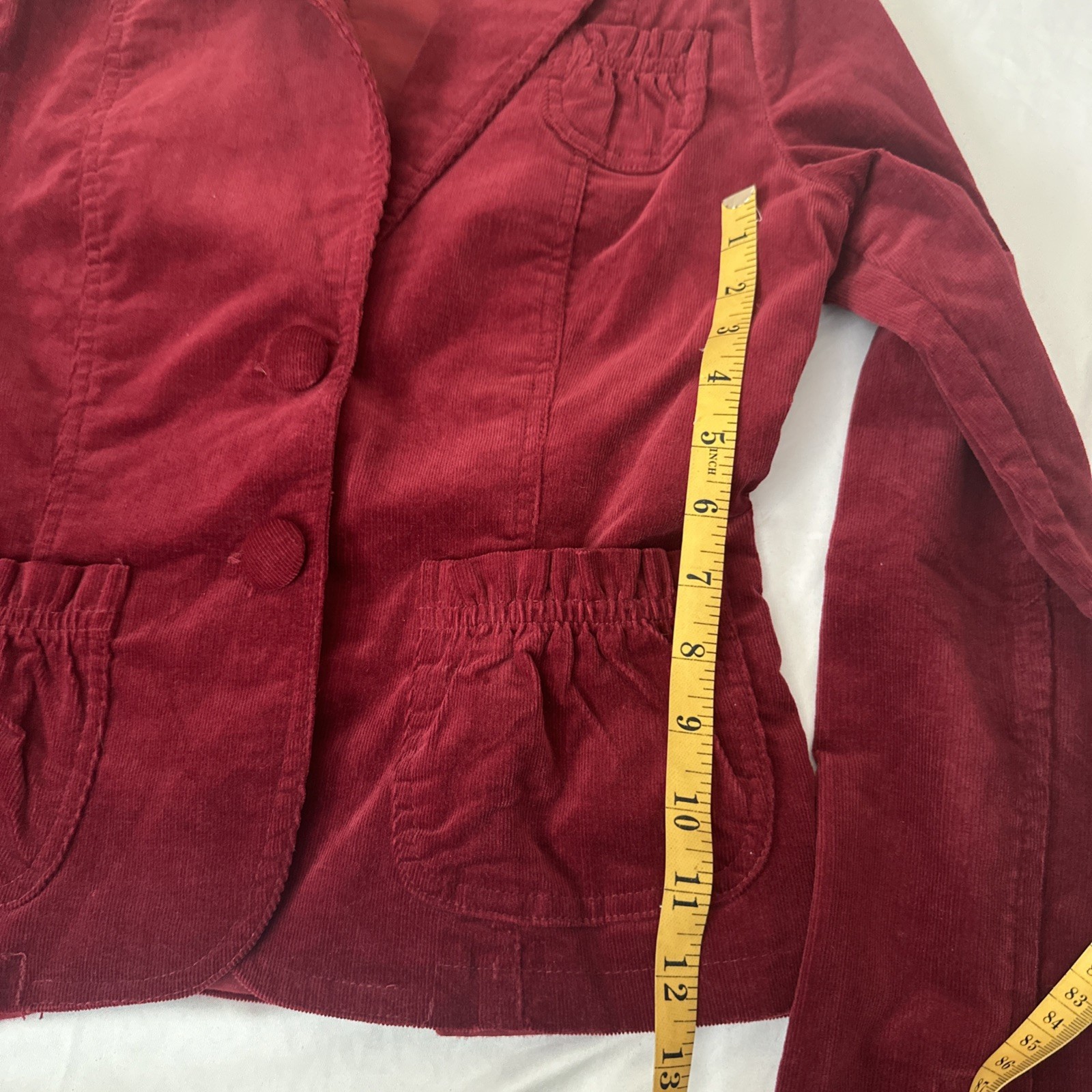 Vintage 1990’s Be Cool Corduroy Jacket Blazer Wine Red Size S