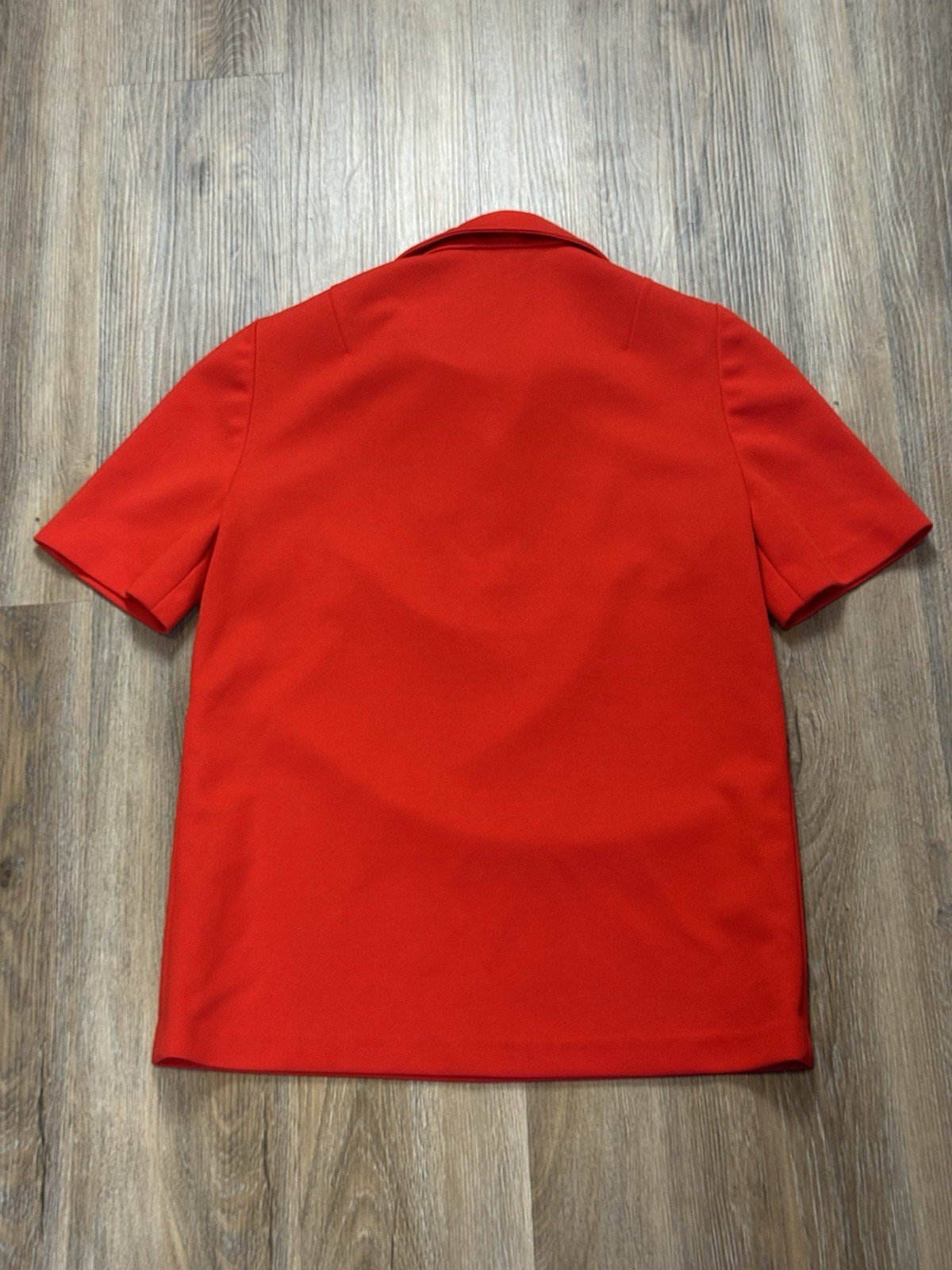 Vintage 70s Women&rsquo;s Wool Polo Shirt Size Small