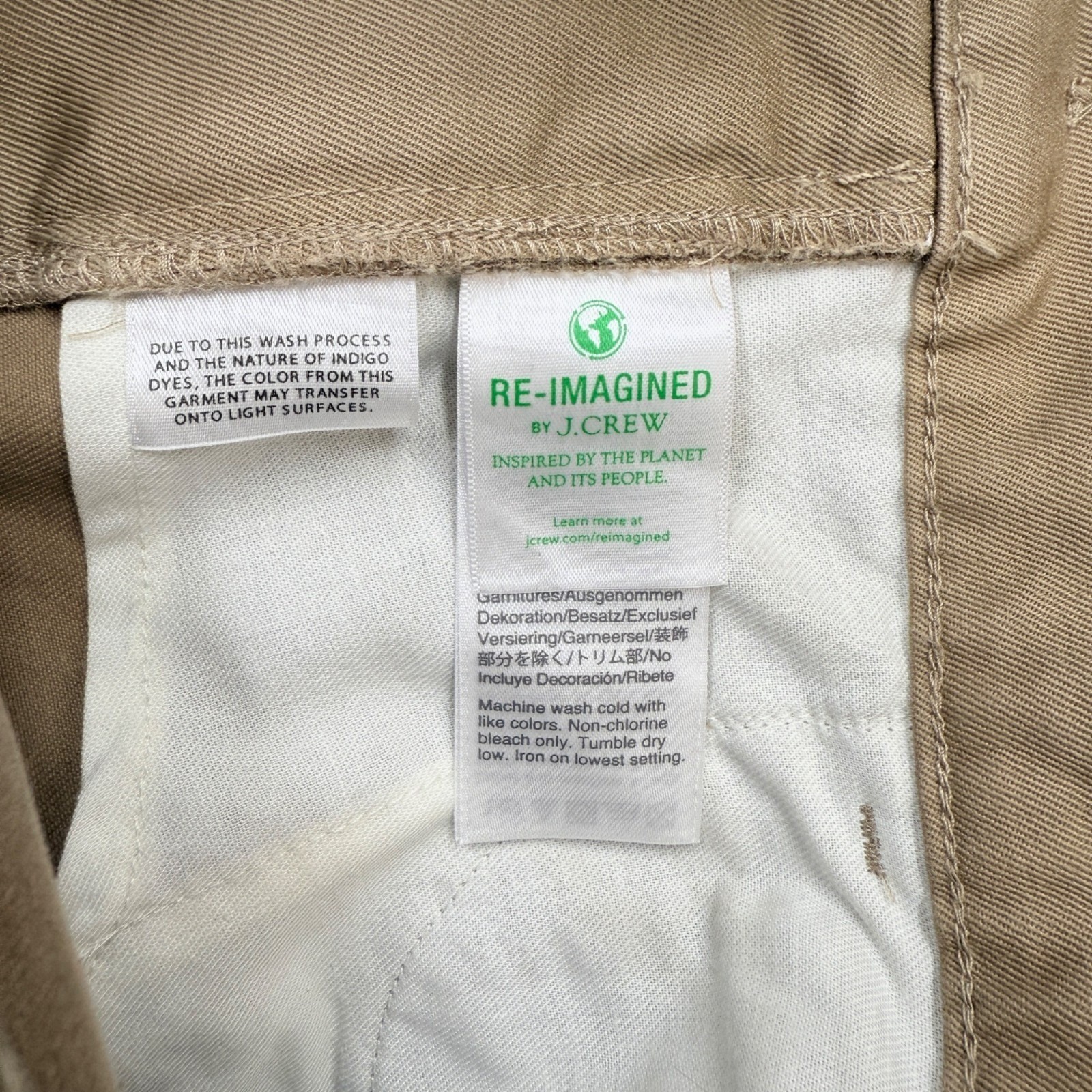 J.Crew Womens 25 Patchwork Chino Pants Cotton Vintage Straight Khaki NWT Preppy