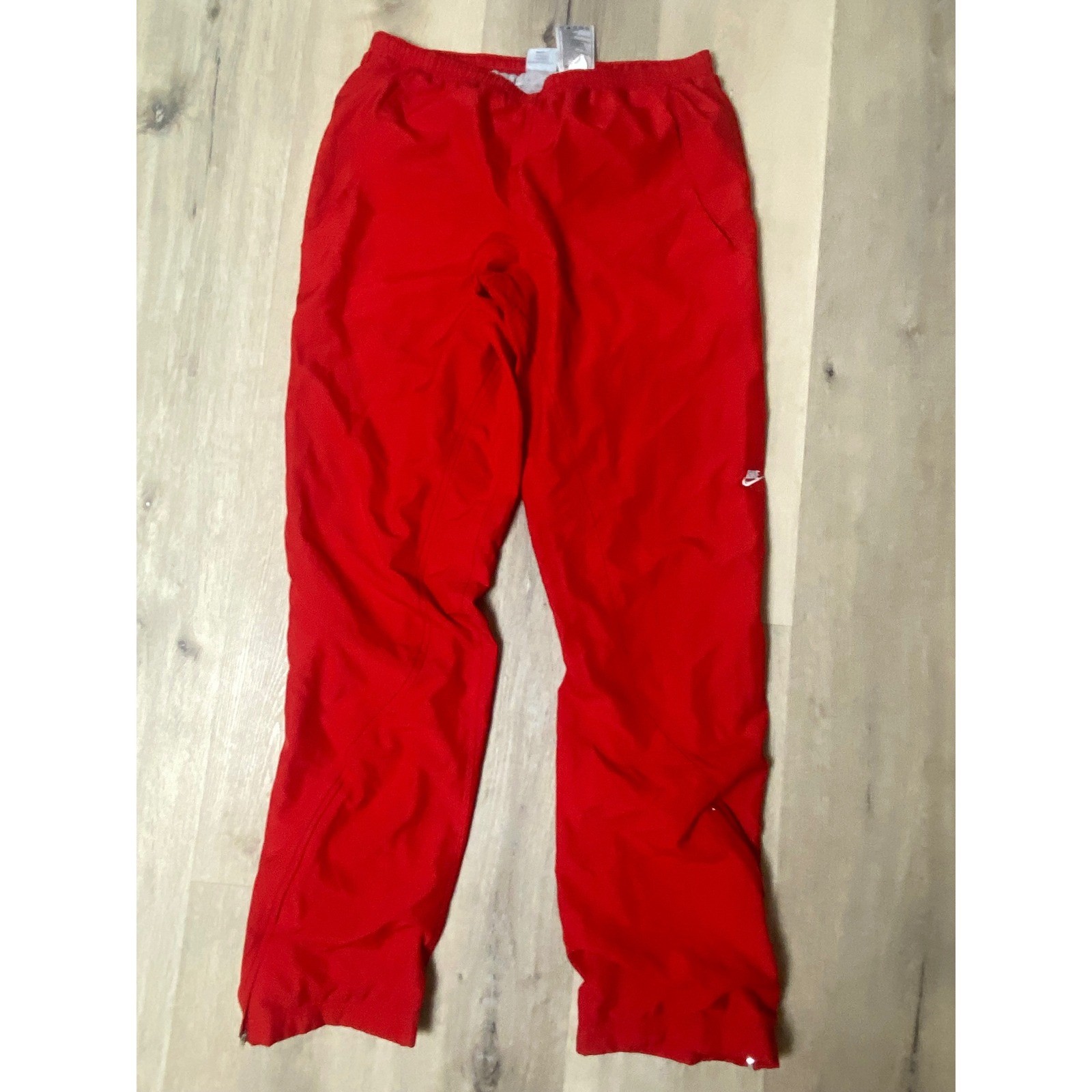 Vintage Nike women&rsquo;s 90&rsquo;s lined Red Jogger Sport track Pants S 4/6
