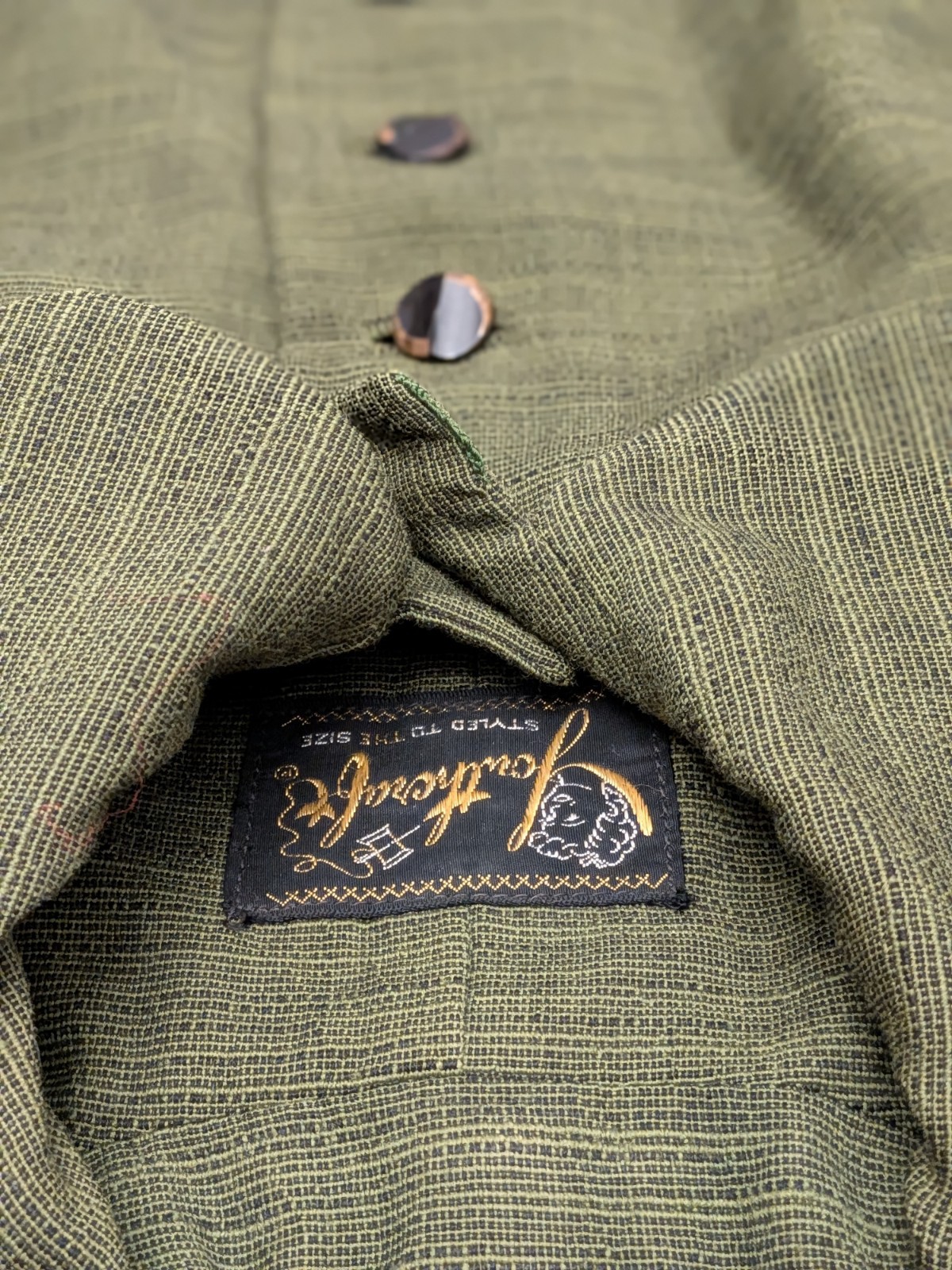 RARE 1940&rsquo;s YOUTHCRAFT Tweed Olive Green Jacket Skirt Suit EUC Gorgeous!!