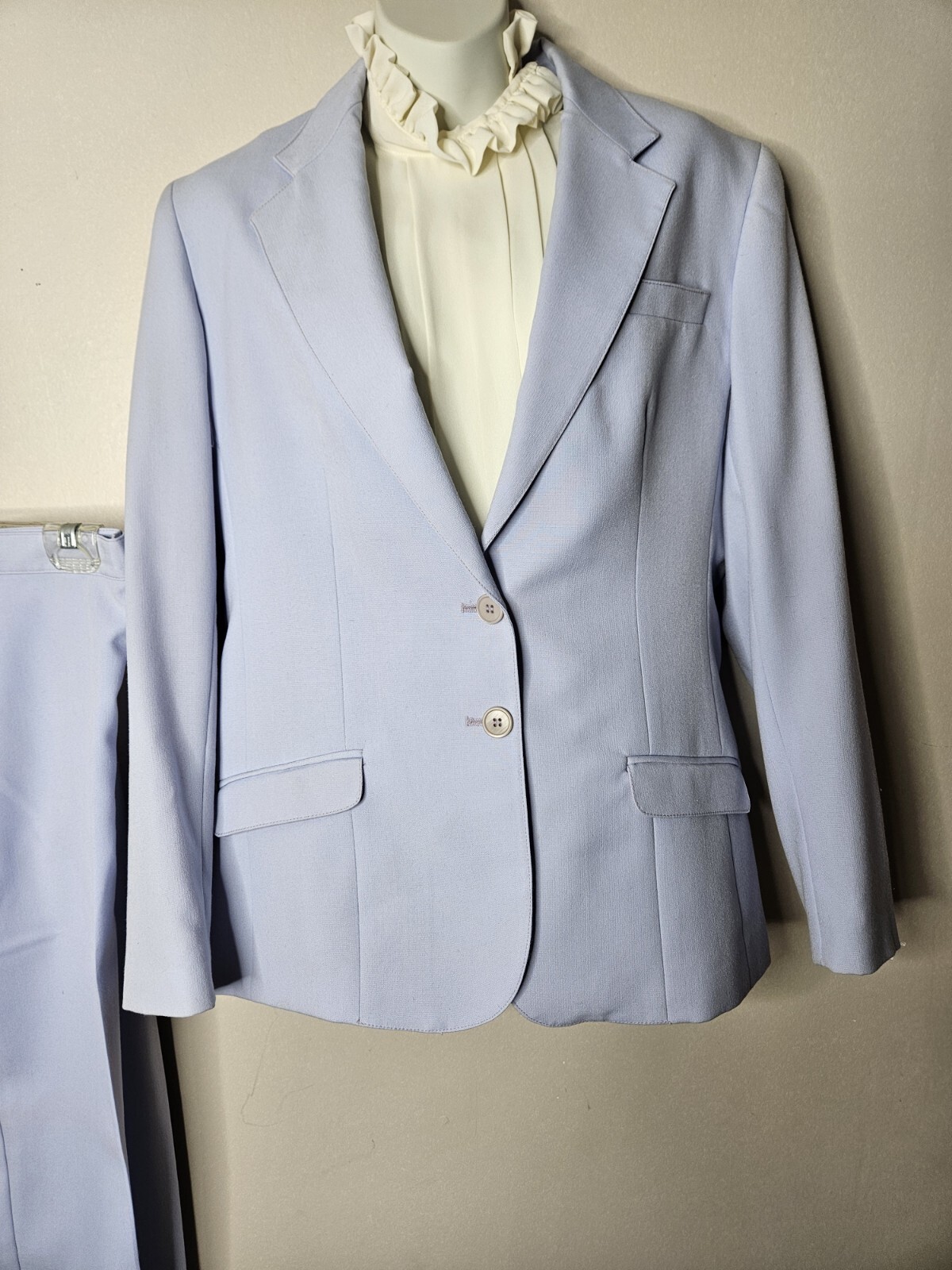 Vintage 70s Perceptions Pastel Light Lavendar Business Suit Soft Girl