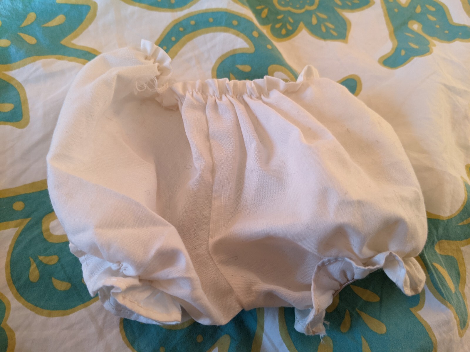 Vintage Nylon Mesh Panties White Ruffle Fits 18&Prime; American Doll