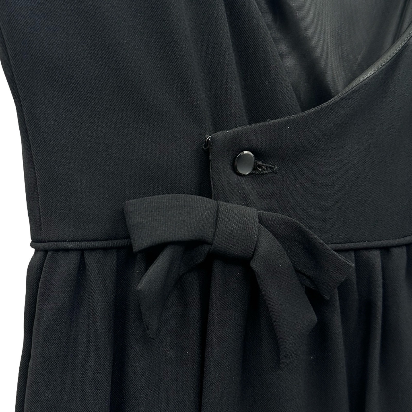 Vintage 1960s Black Fit & Flare Sleeveless Dress ILGWU Union Made Classic Midi