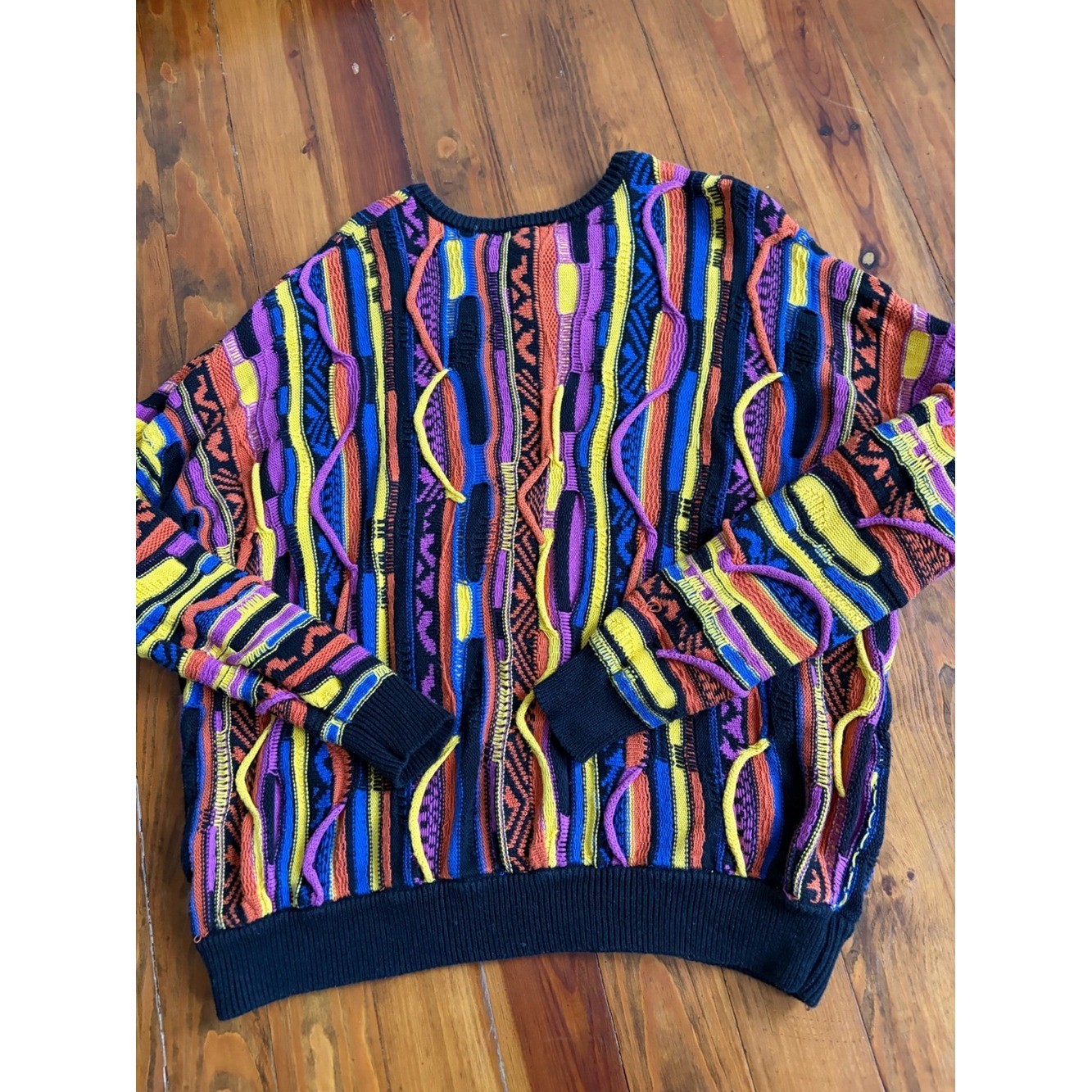 Forever 21 Coogi Inspired 90&rsquo;s Retro Sweater Multicolored Size 1X