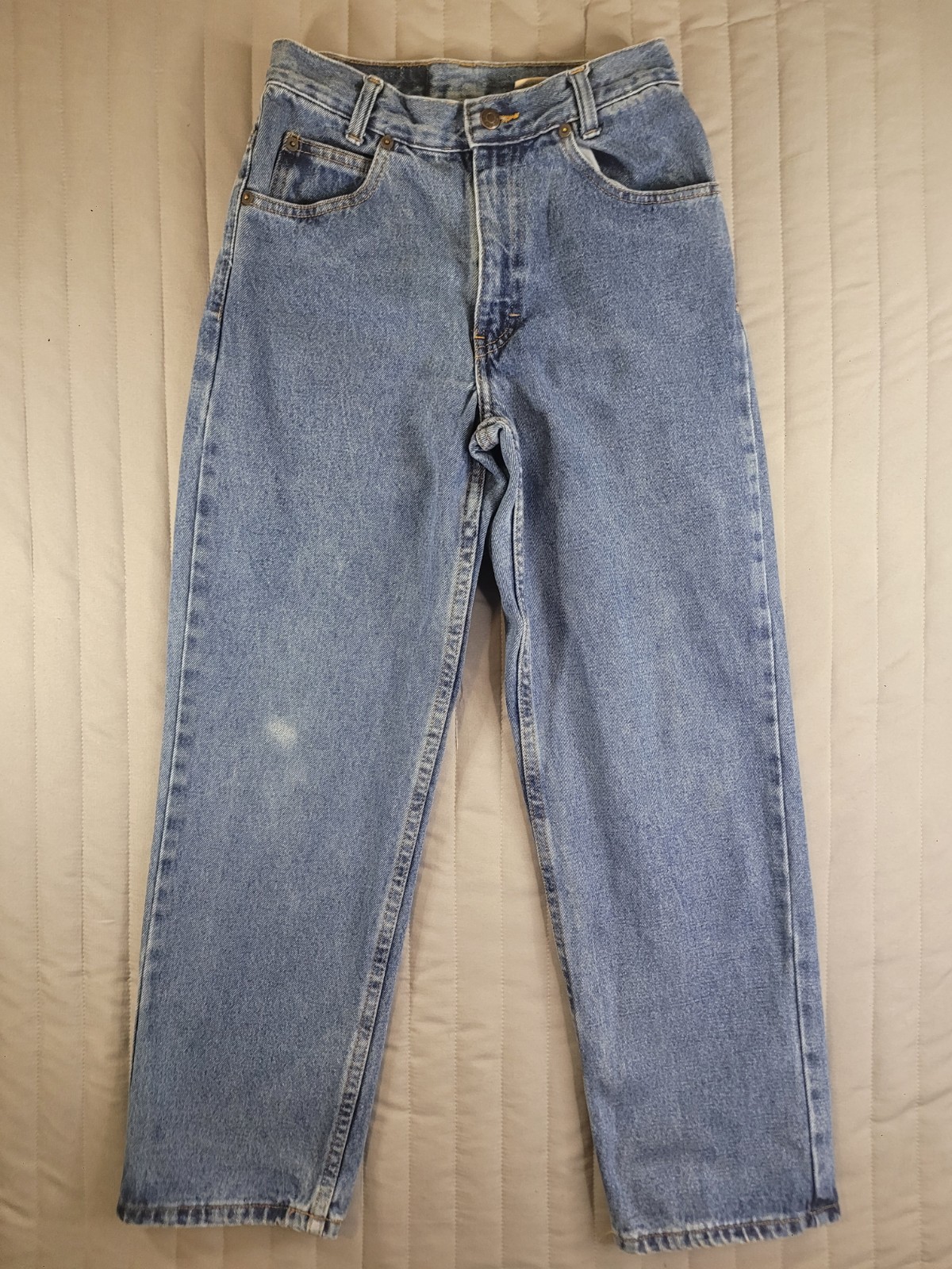 VTG 90s High Sierra Denim Jeans Womens 12 Reg Blue High Rise Tapered Mom Mervyns