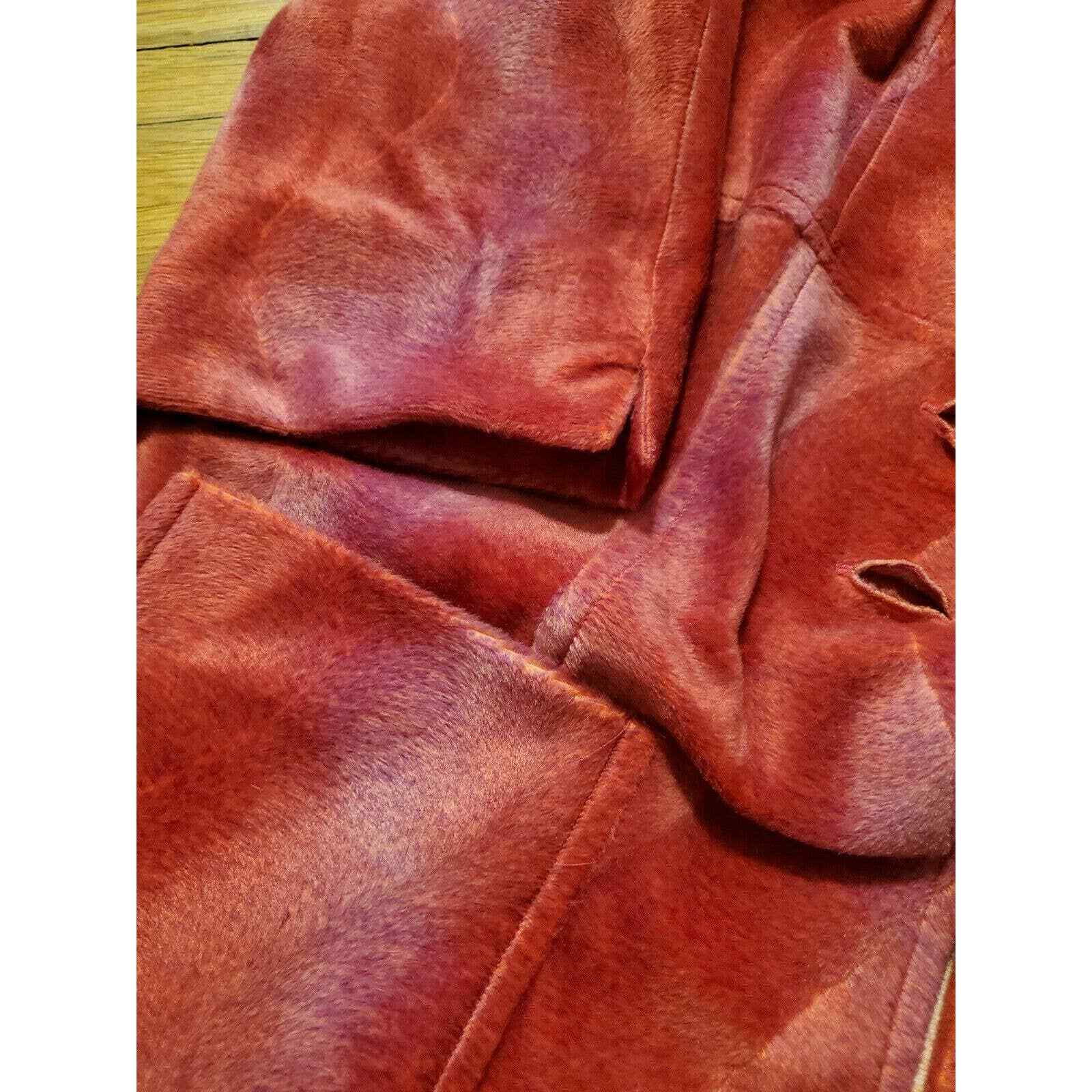 Vintage Pink Velour Jacket 70s Coat Psychedelic Mod Bold Made In America Groovy