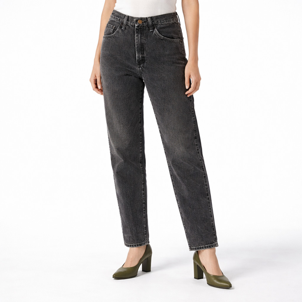 90s Vintage Charcoal Wash Straight Leg Rustler Jeans Womens 4 Small Faded Black