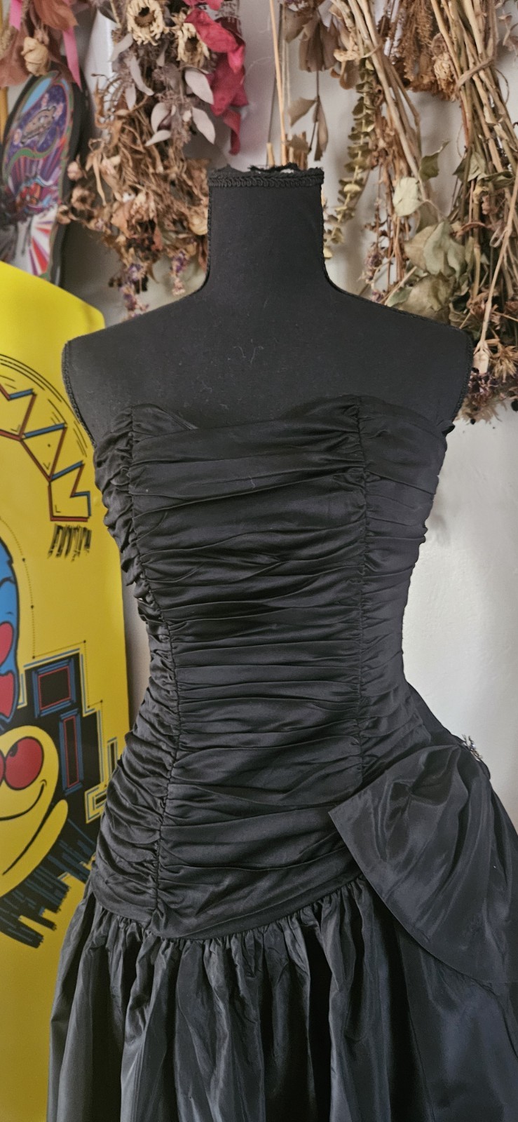 Vintage Black Party Dress Midcentury