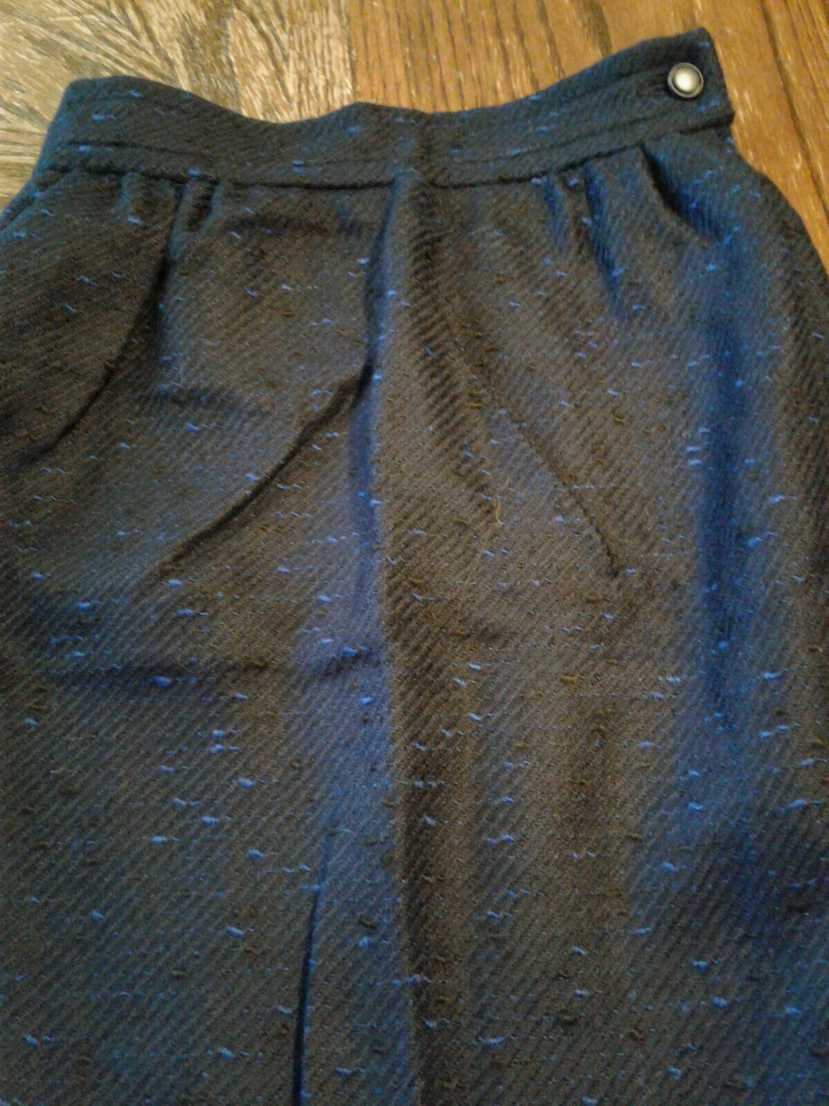 Vintage Courreges Wool Skirt Mid Length Womens 0 (cb13)