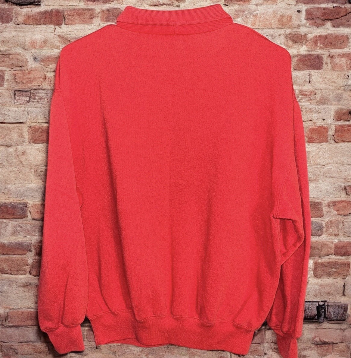 Vintage Sports Accent Pullover Collared Sweatshirt Nautical Embroidered 90’s