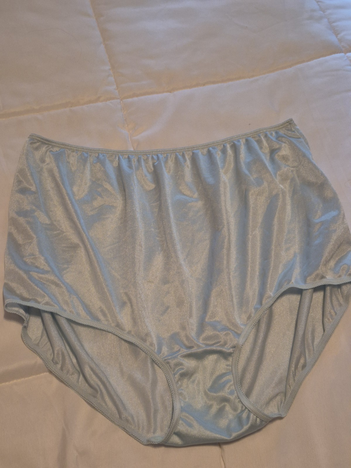 Vintage Sears Nylon Full Brief/panty. blue, Sz 10 NWOT. Silky Fabric
