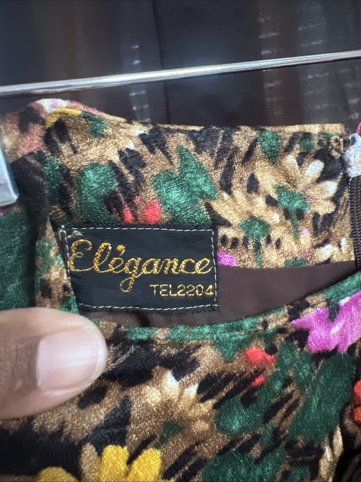 Vintage Women’s Elègance Floral Dress No Size See Description