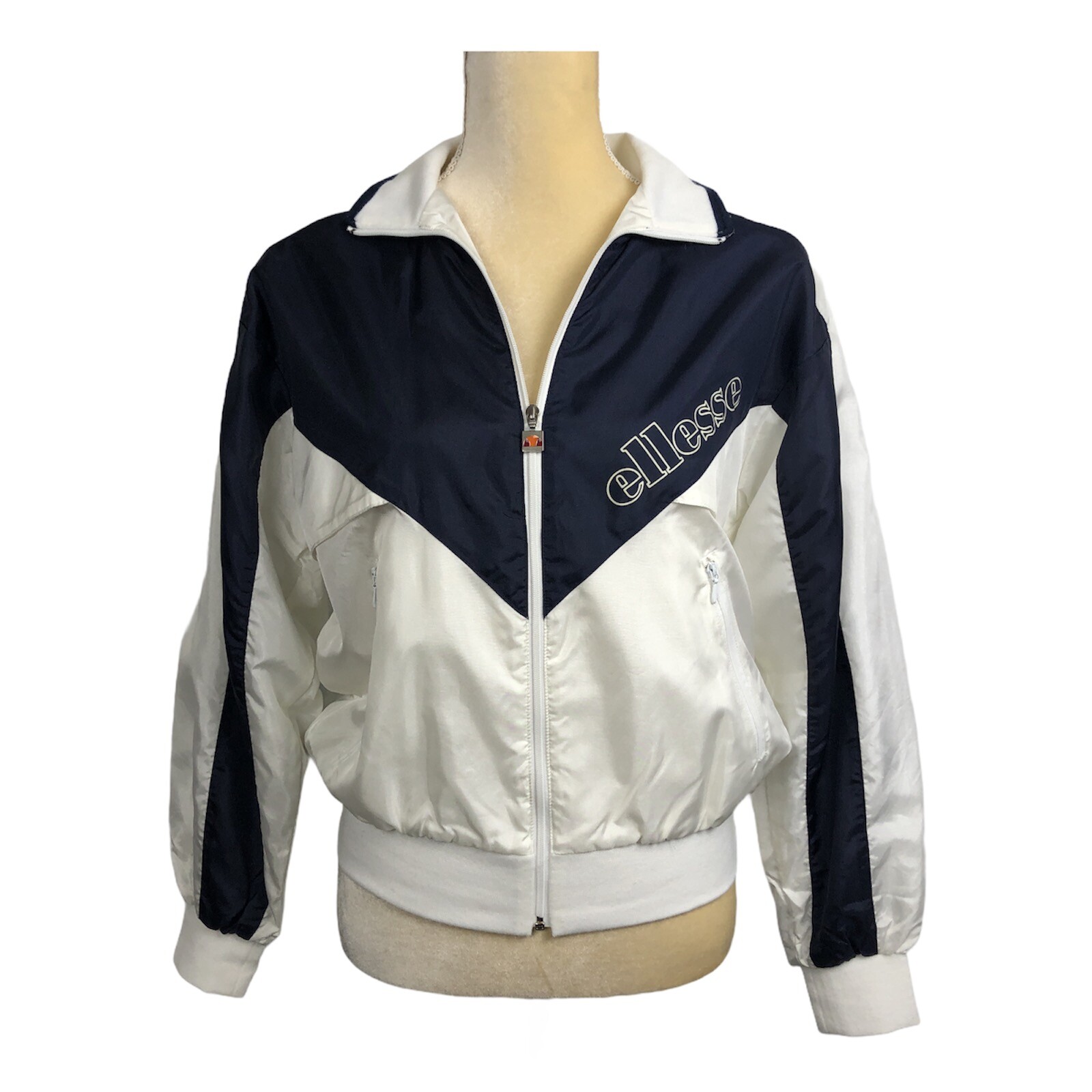 Vtg 80s Ellesse Womens Wind Up Tennis Windbreaker Jacket Size S From Japan RARE