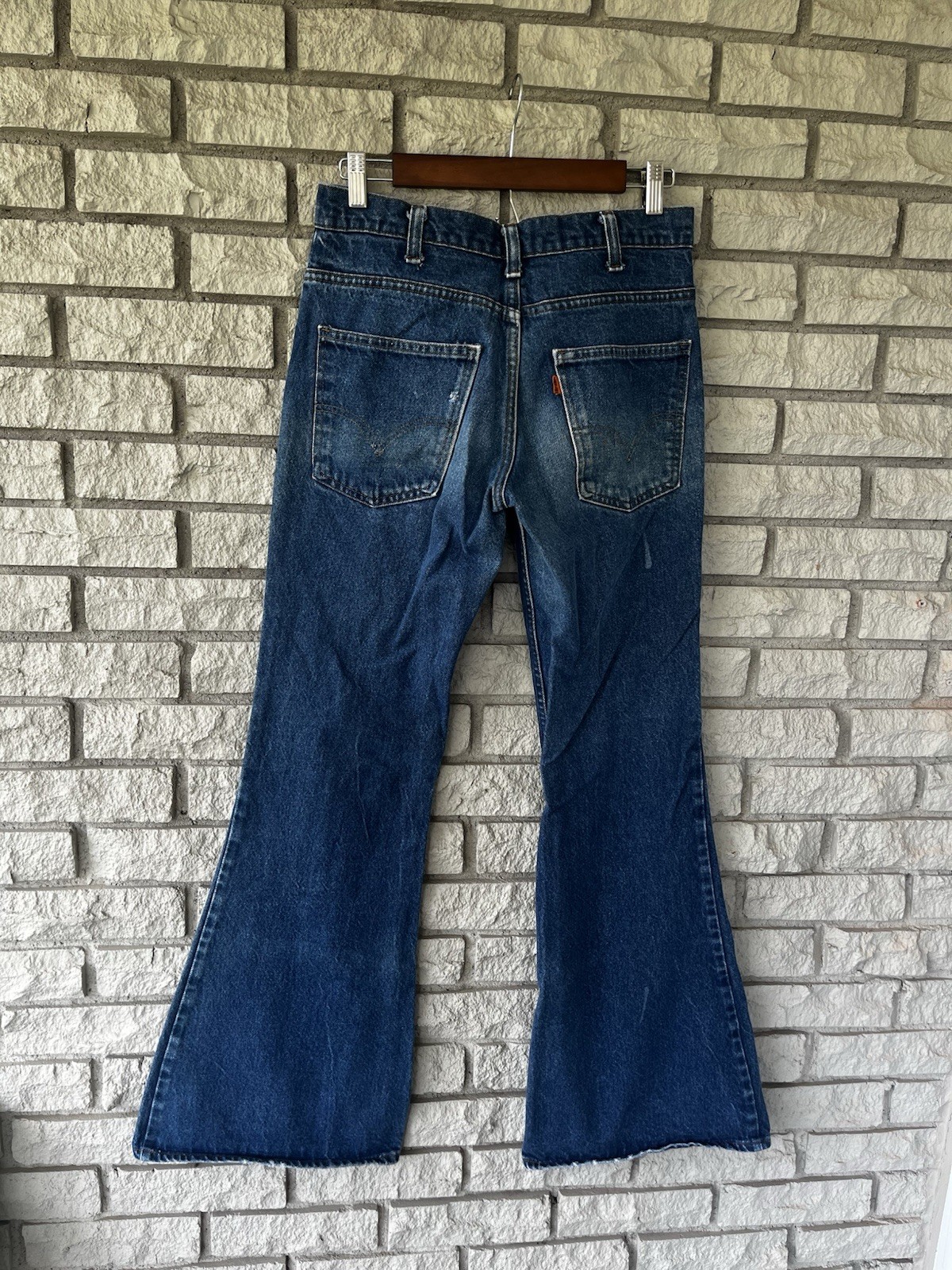 Vintage 684 Orange Tab Levi’s Darkwash Bell Bottom Jeans W31| L34
